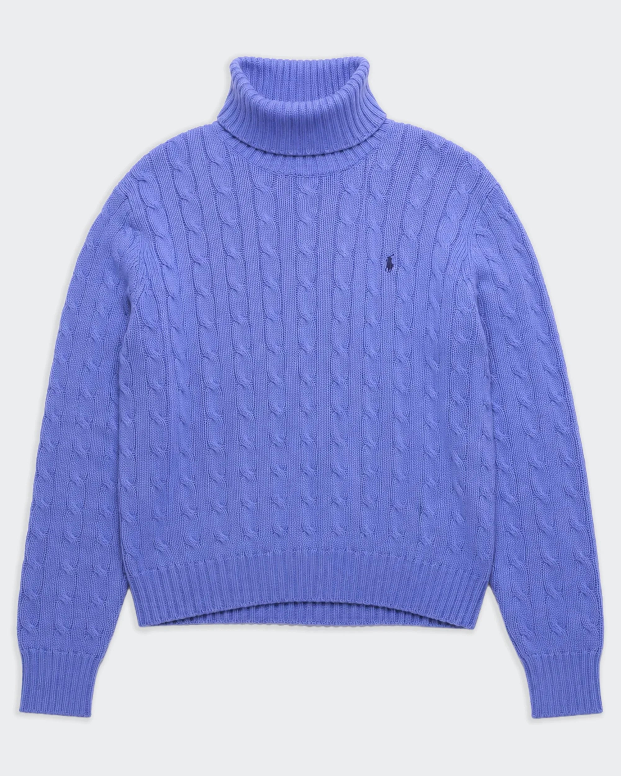Ralph Lauren Blue Cable-knit Jumper - M