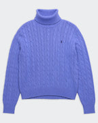 Ralph Lauren Blue Cable-knit Jumper - M