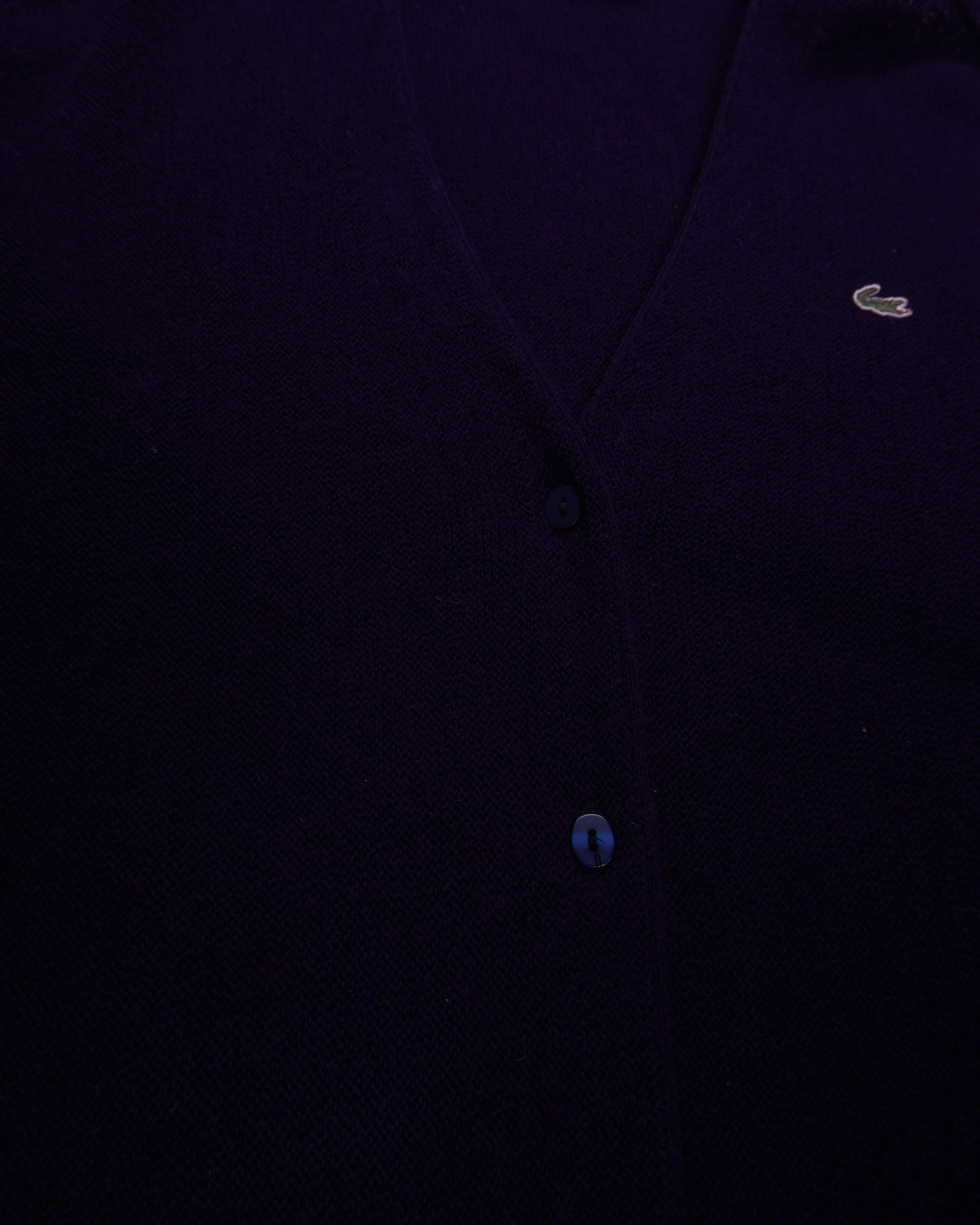 Lacoste Navy Button Cardigan -