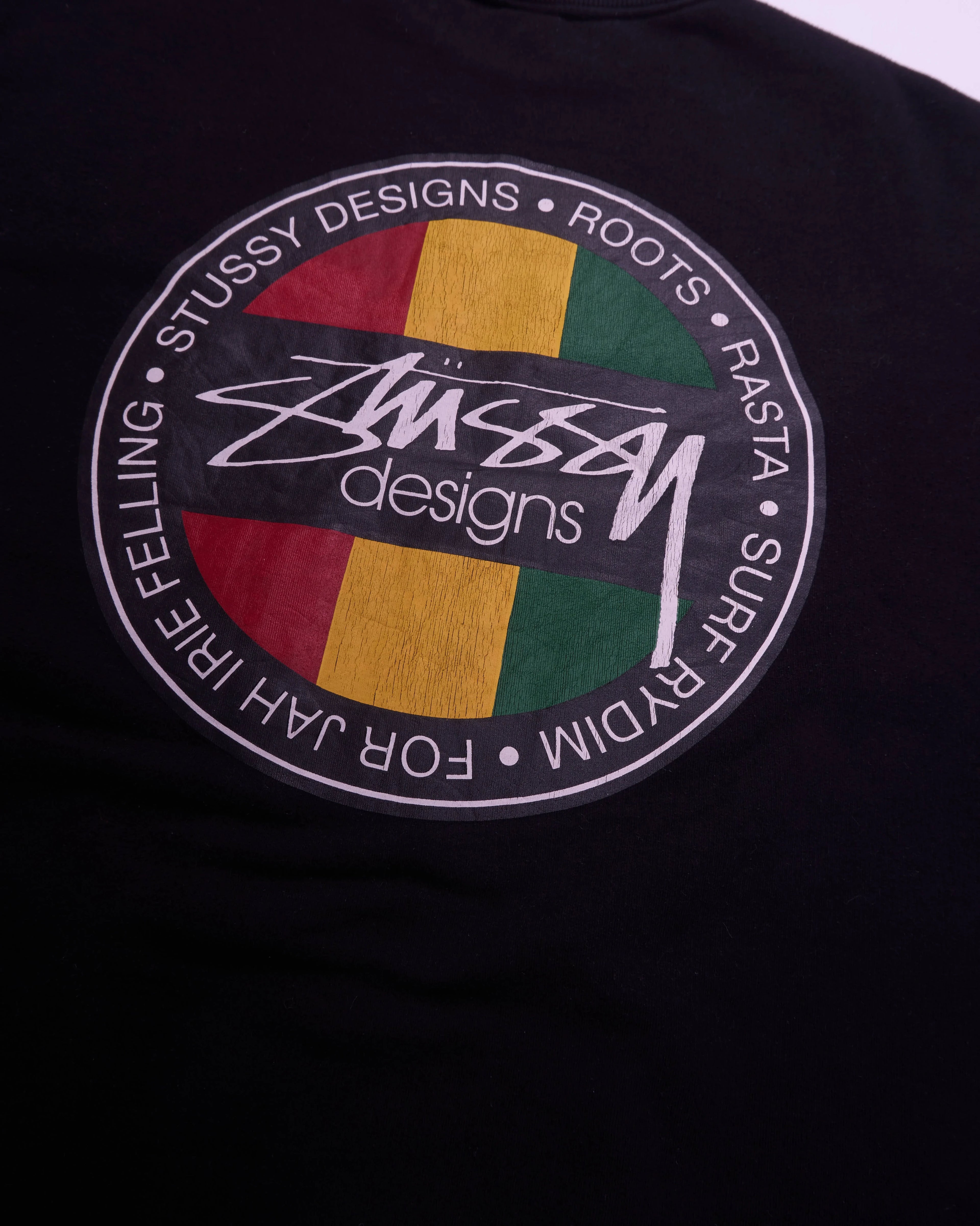 Stüssy Black Crewneck Sweater - L