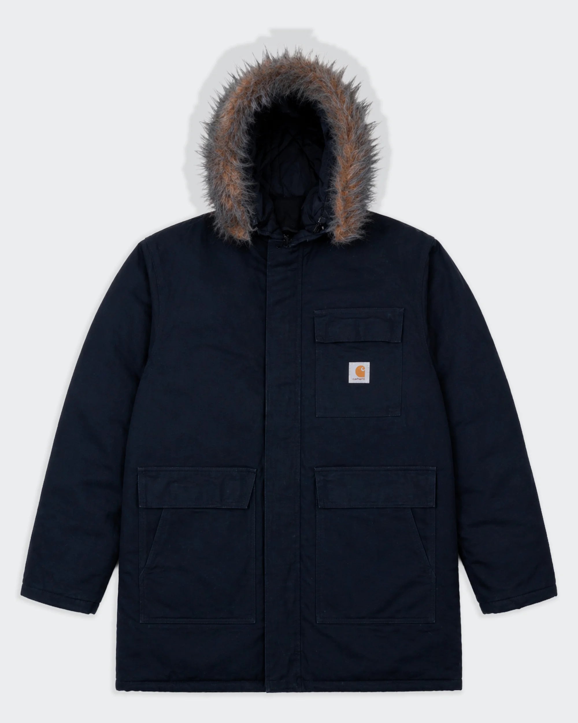 Carhartt Navy Parka Coat - XL
