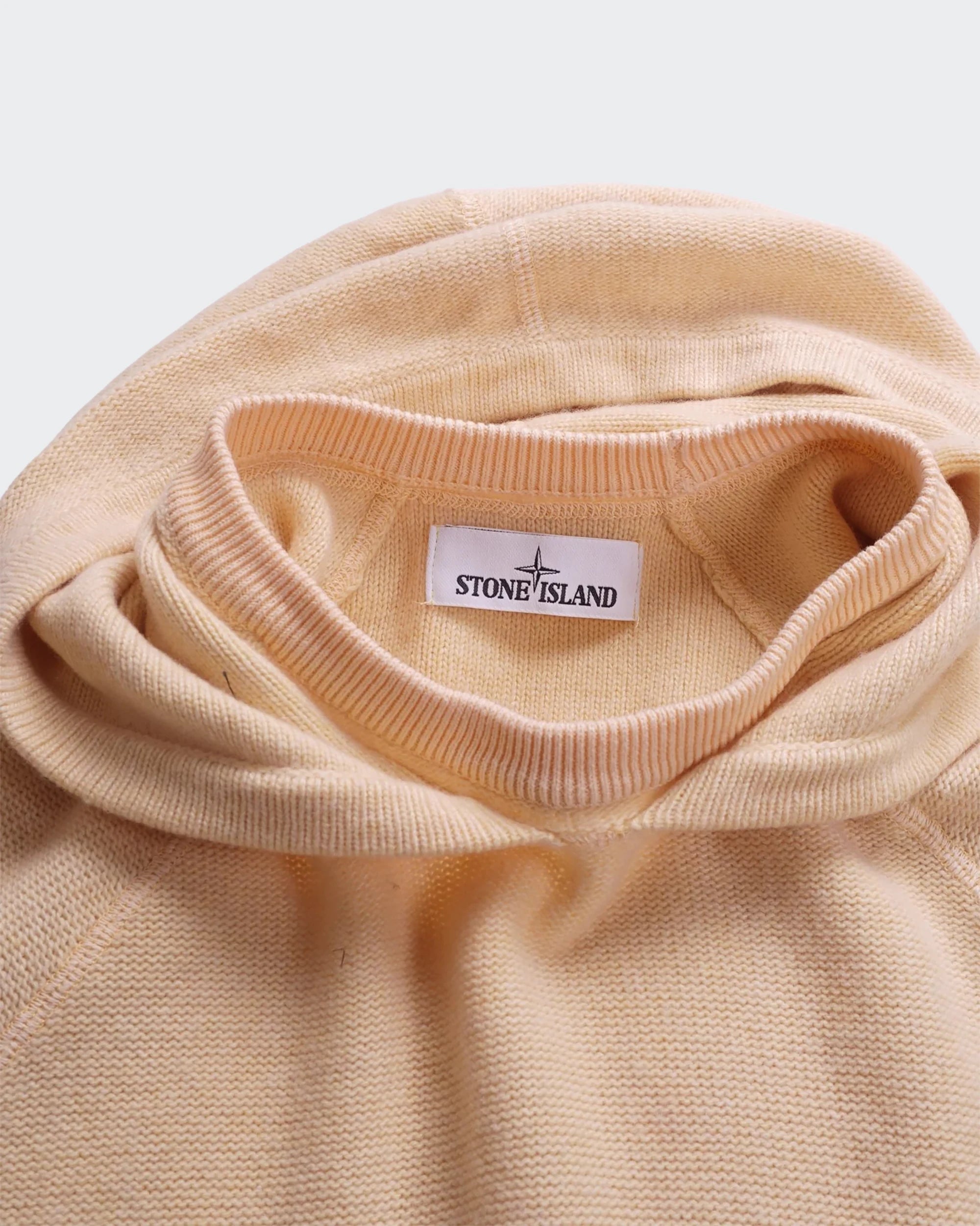 Stone Island gele katoenen hoodie - maat L