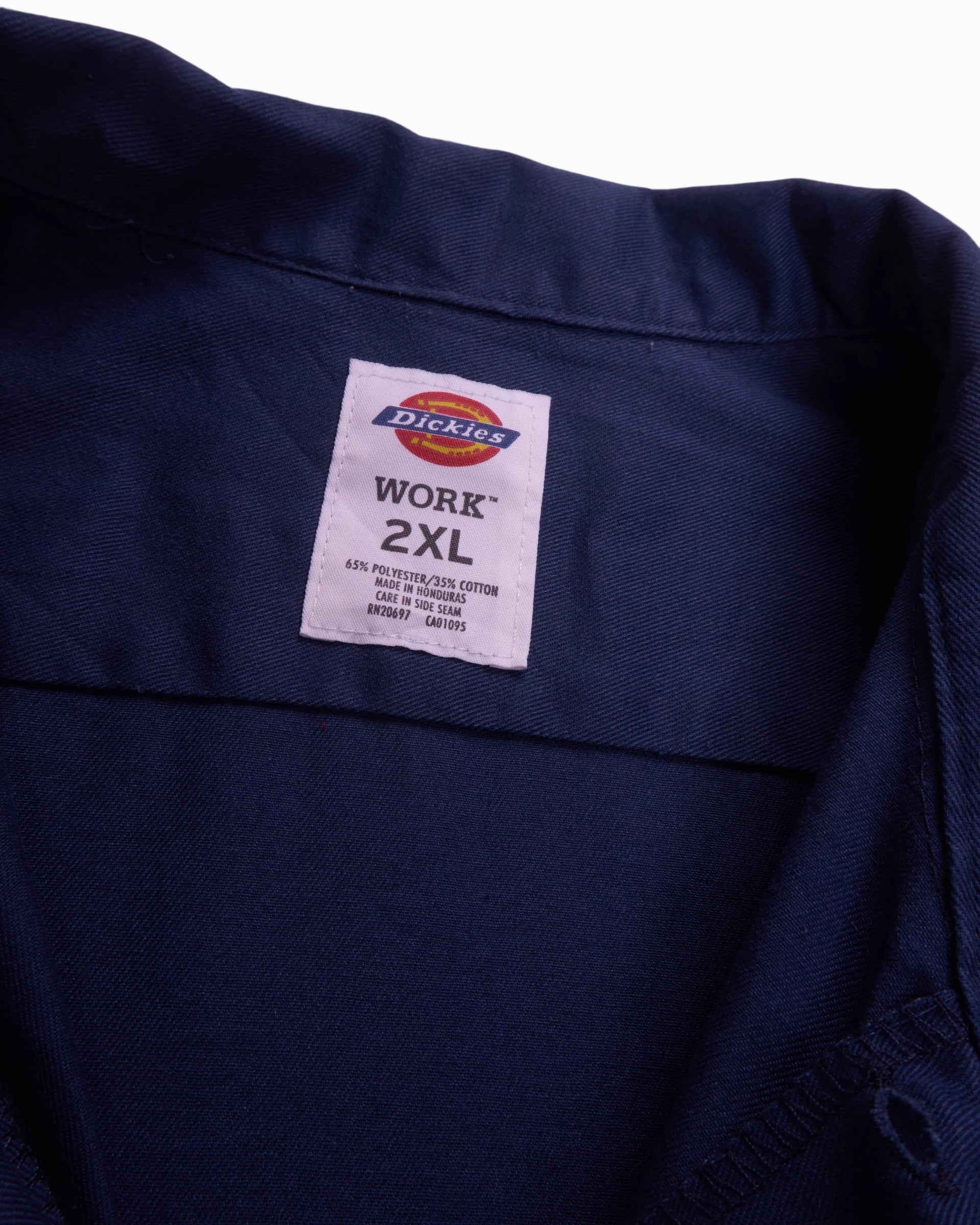 Dickies Navy Button-up Shirt - XXL