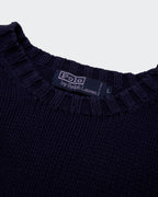 Ralph Lauren Navy Crewneck Jumper - L