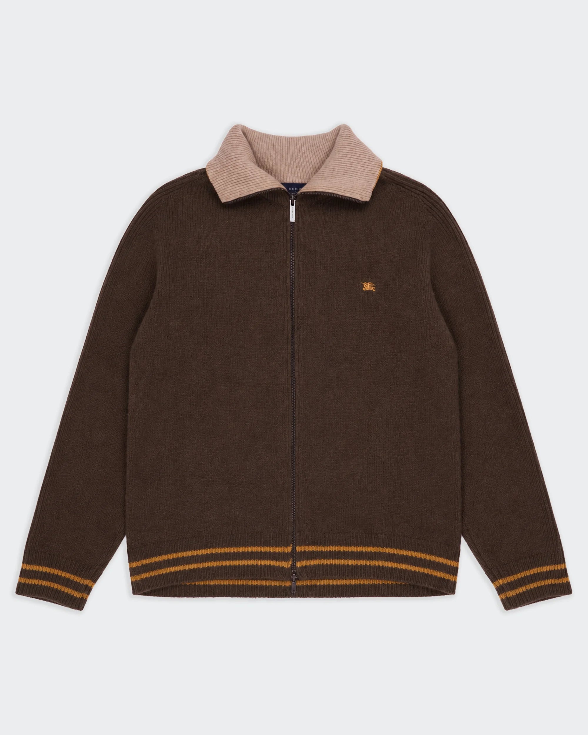 Burberry Brown Full-zip Jumper - L