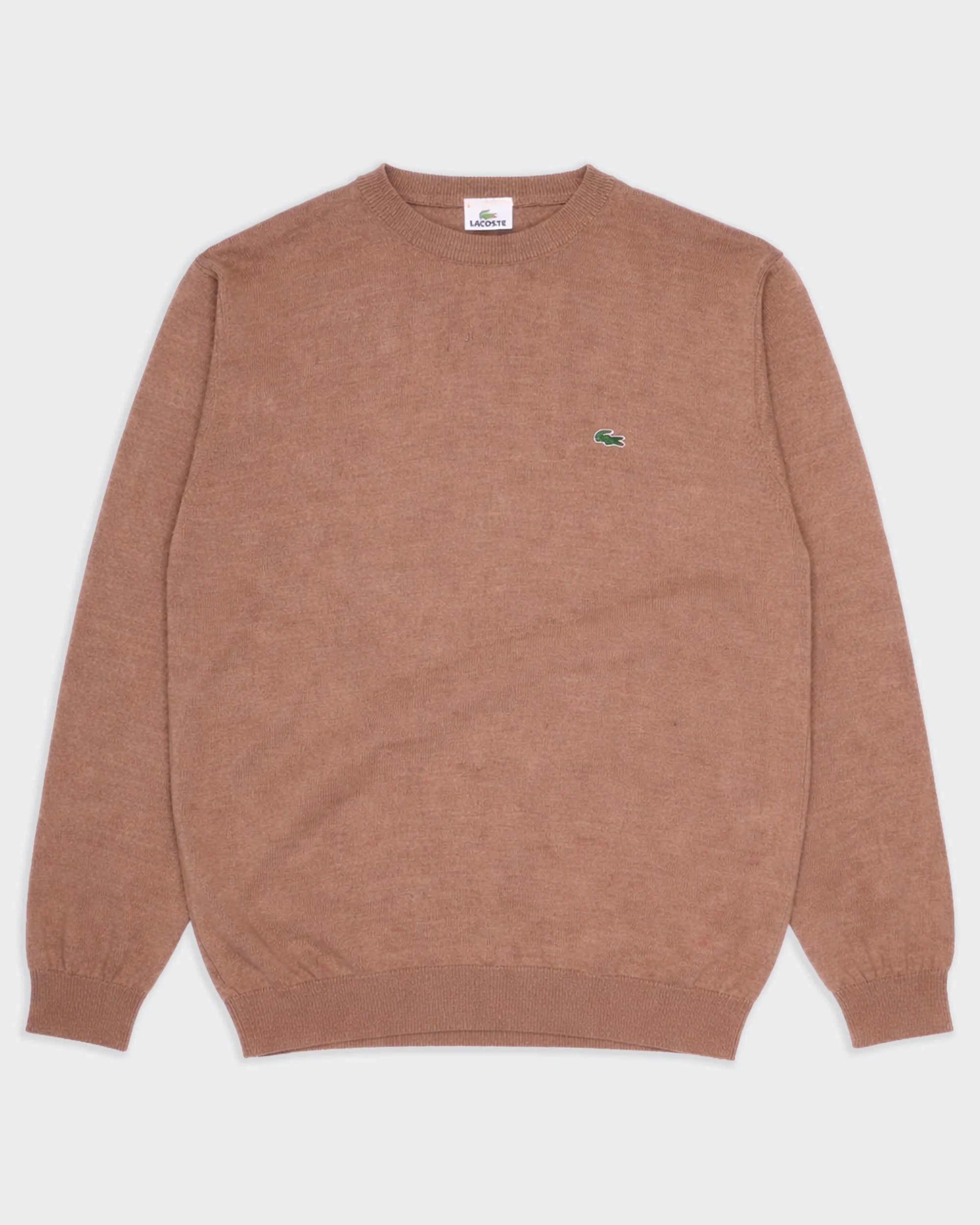 Lacoste Brown Crewneck Jumper - L