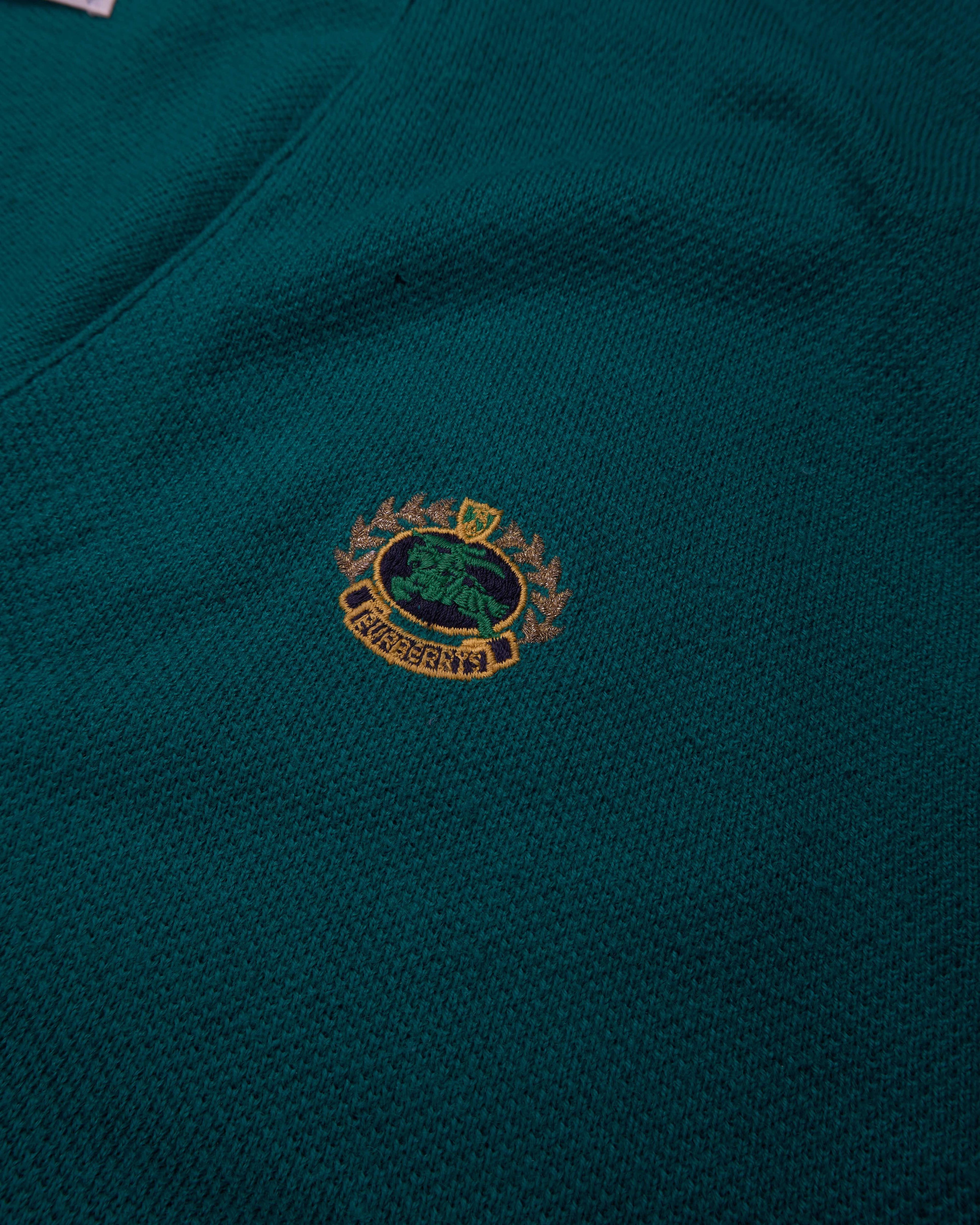 Burberry Green Button Cardigan - L