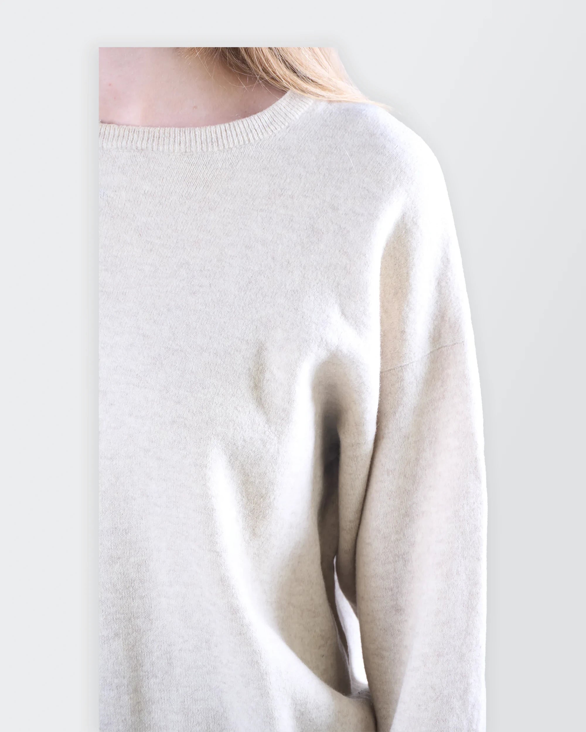 White Crewneck Jumper - S