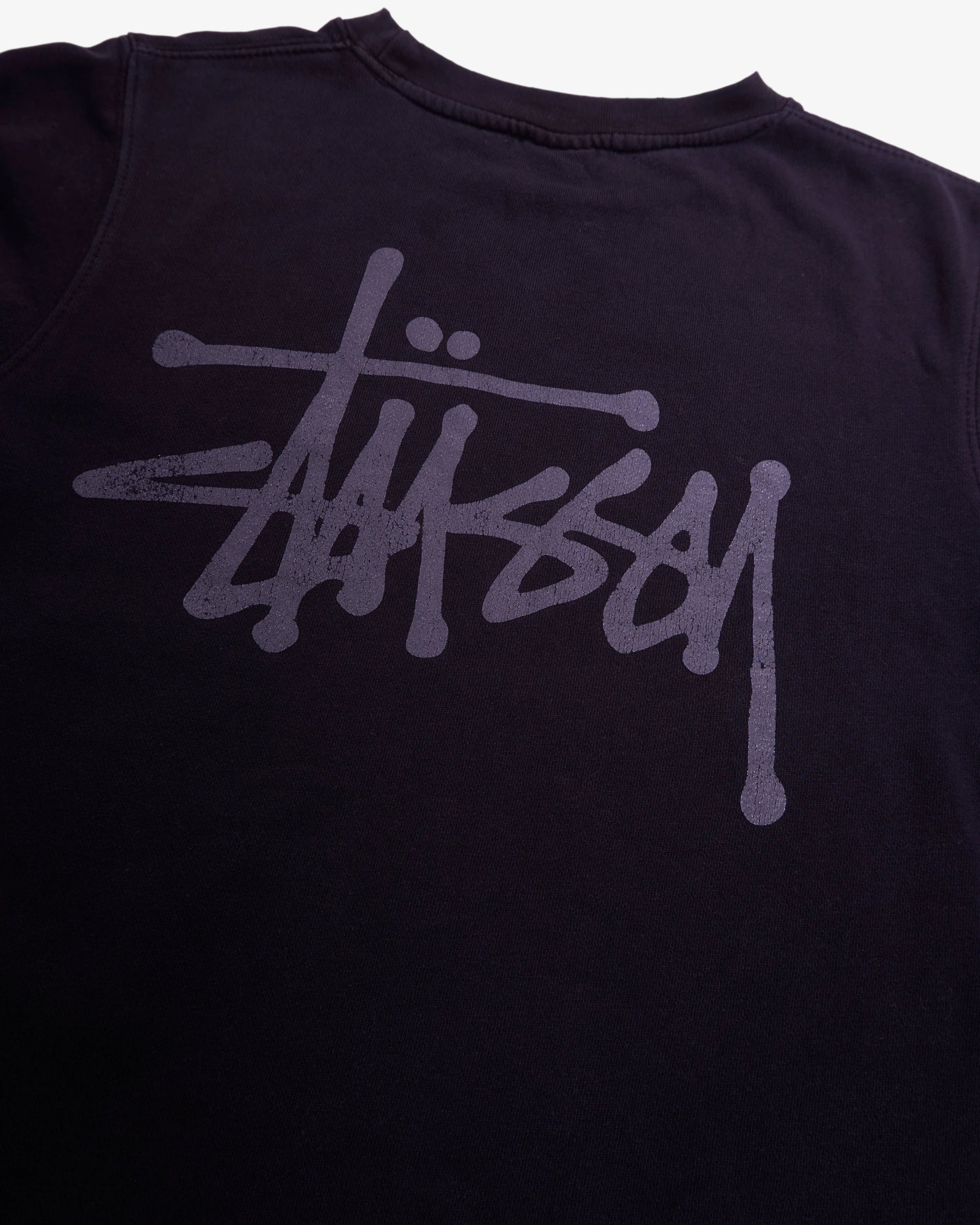 Stüssy Black Crewneck Sweater - M