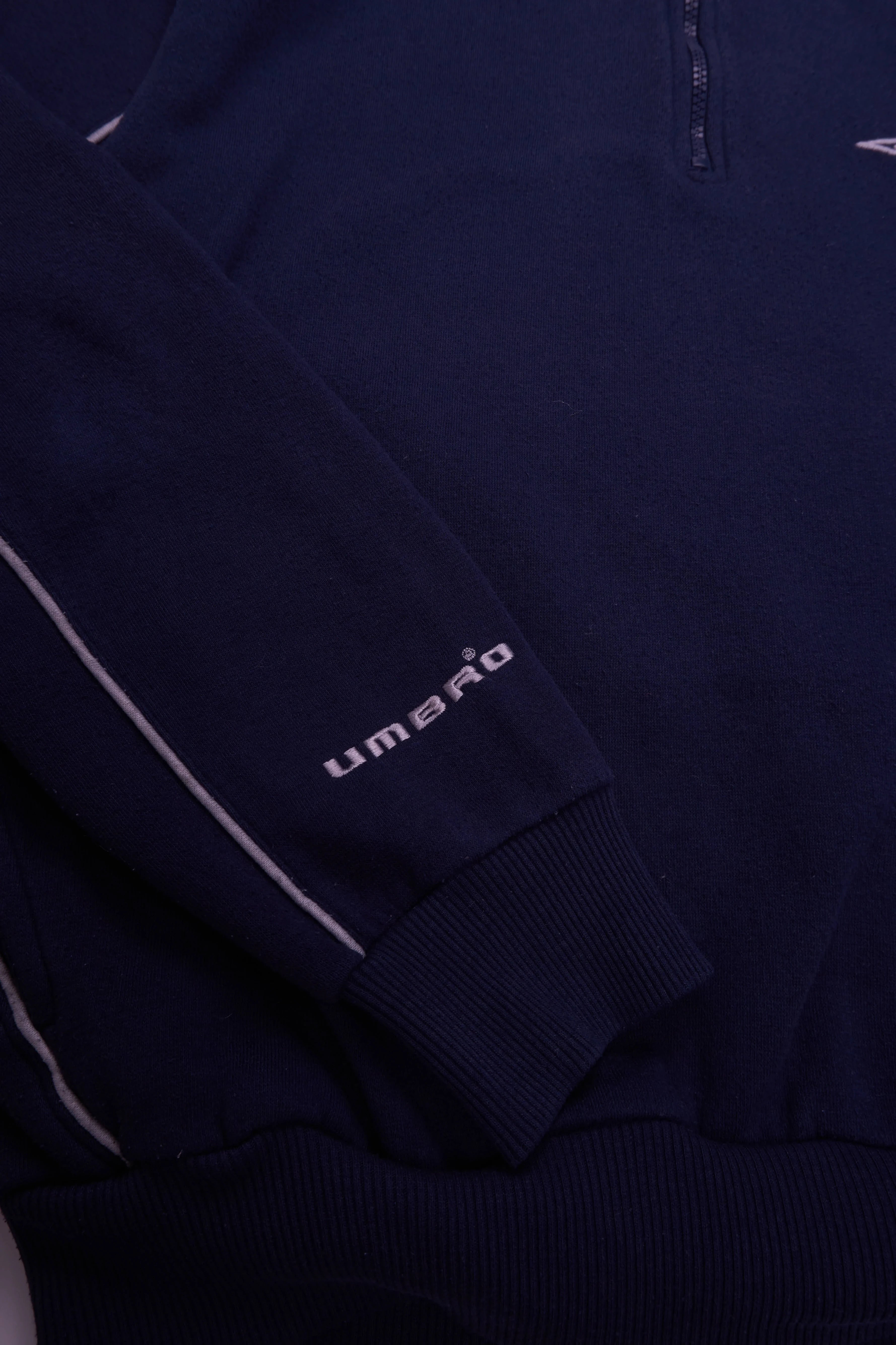 Umbro Navy Quarter-zip Sweater - M