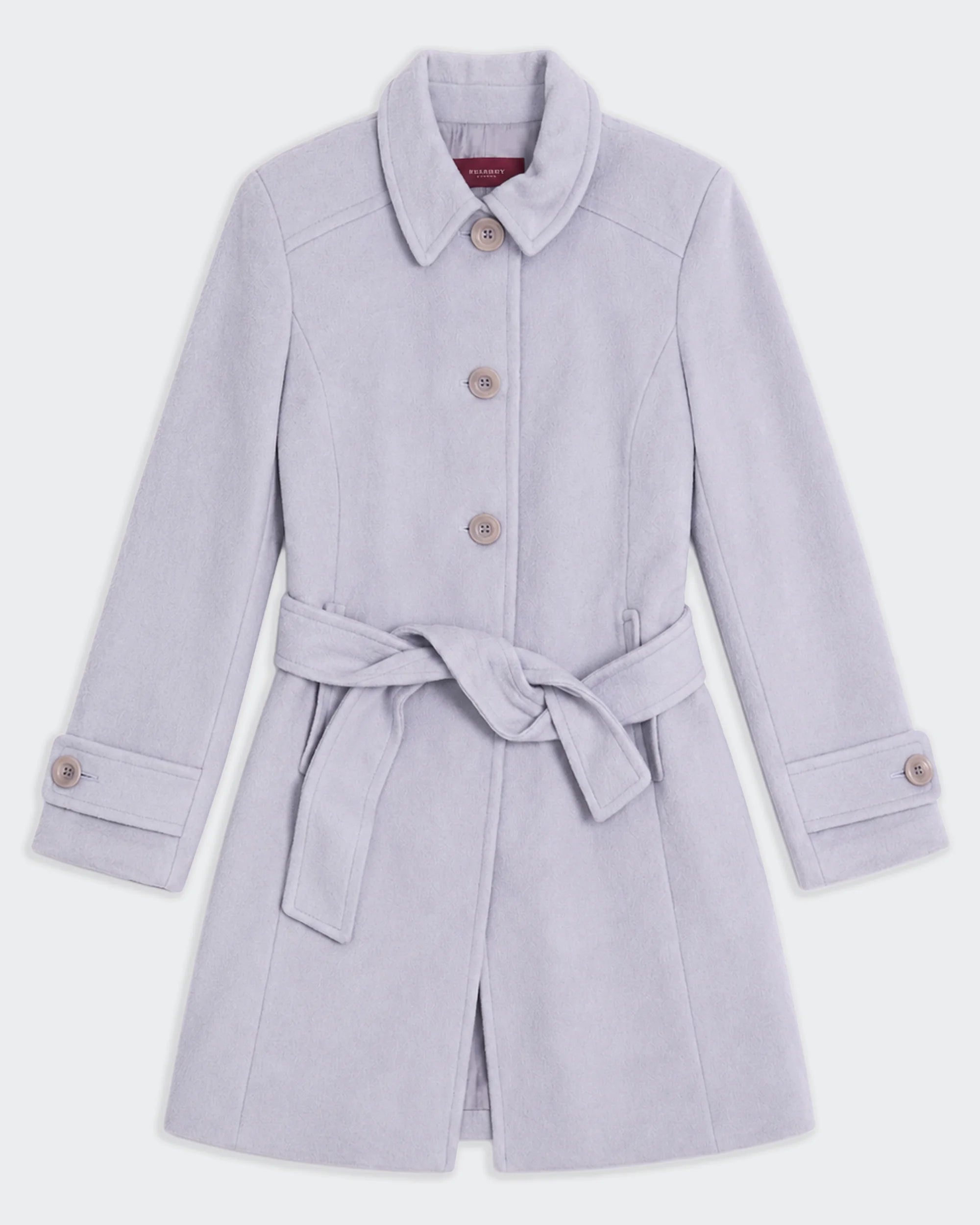 Burberry Grey Overcoat - S