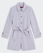 Burberry Grey Overcoat - S