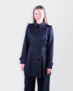 Burberry Black Trenchcoat - S