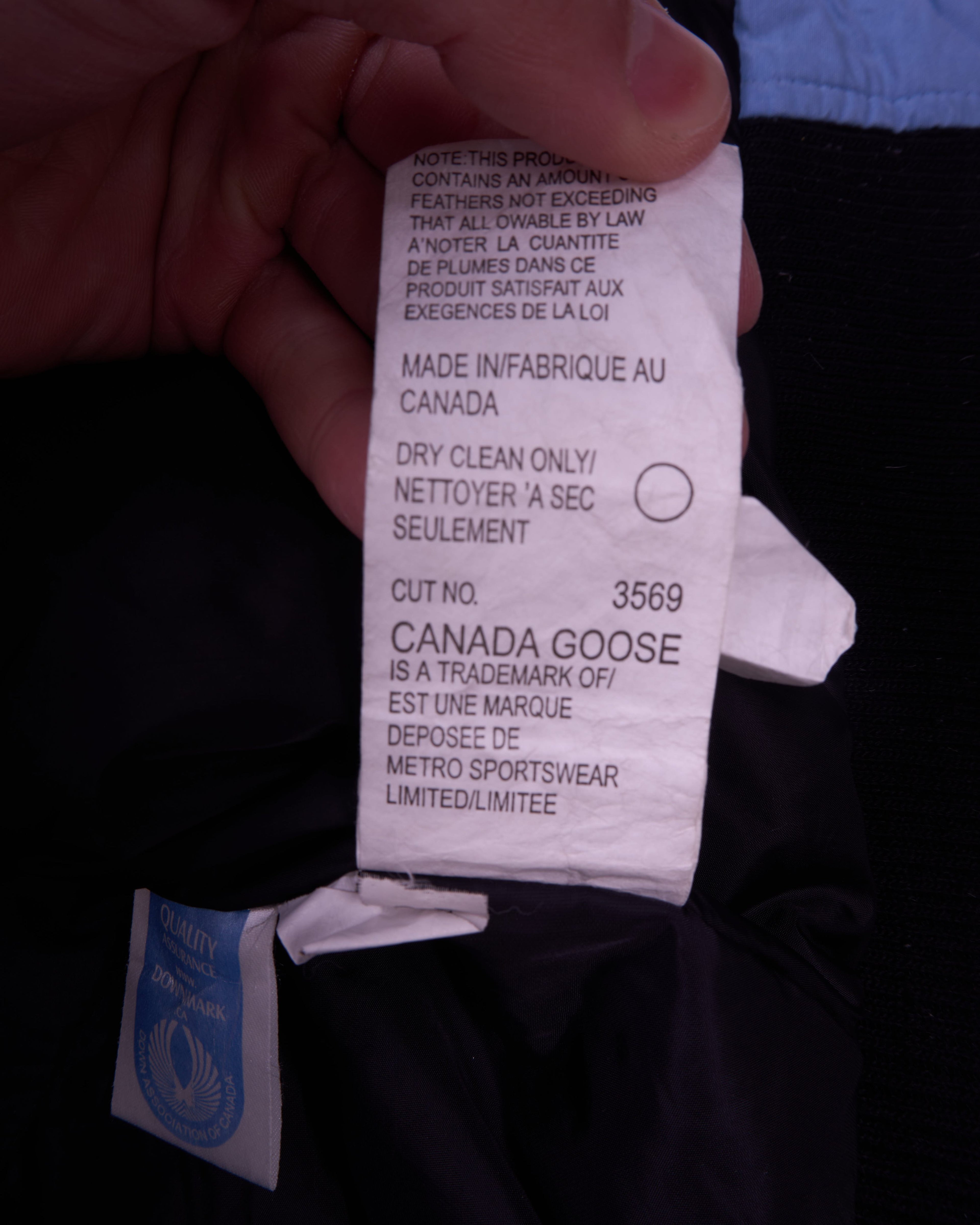 Canada Goose Blue Bomber Jacket - S