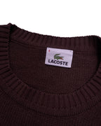 Lacoste Brown Crewneck Jumper - M