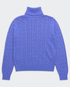 Ralph Lauren Blue Cable-knit Jumper - M