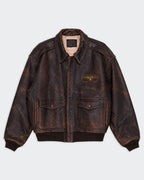 Avirex Brown Bomber Jacket - L