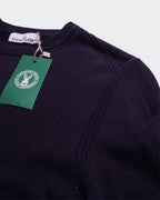 Stone Island marineblauwe trui met ronde hals - S