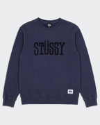 Stüssy Navy Crewneck Sweater - L