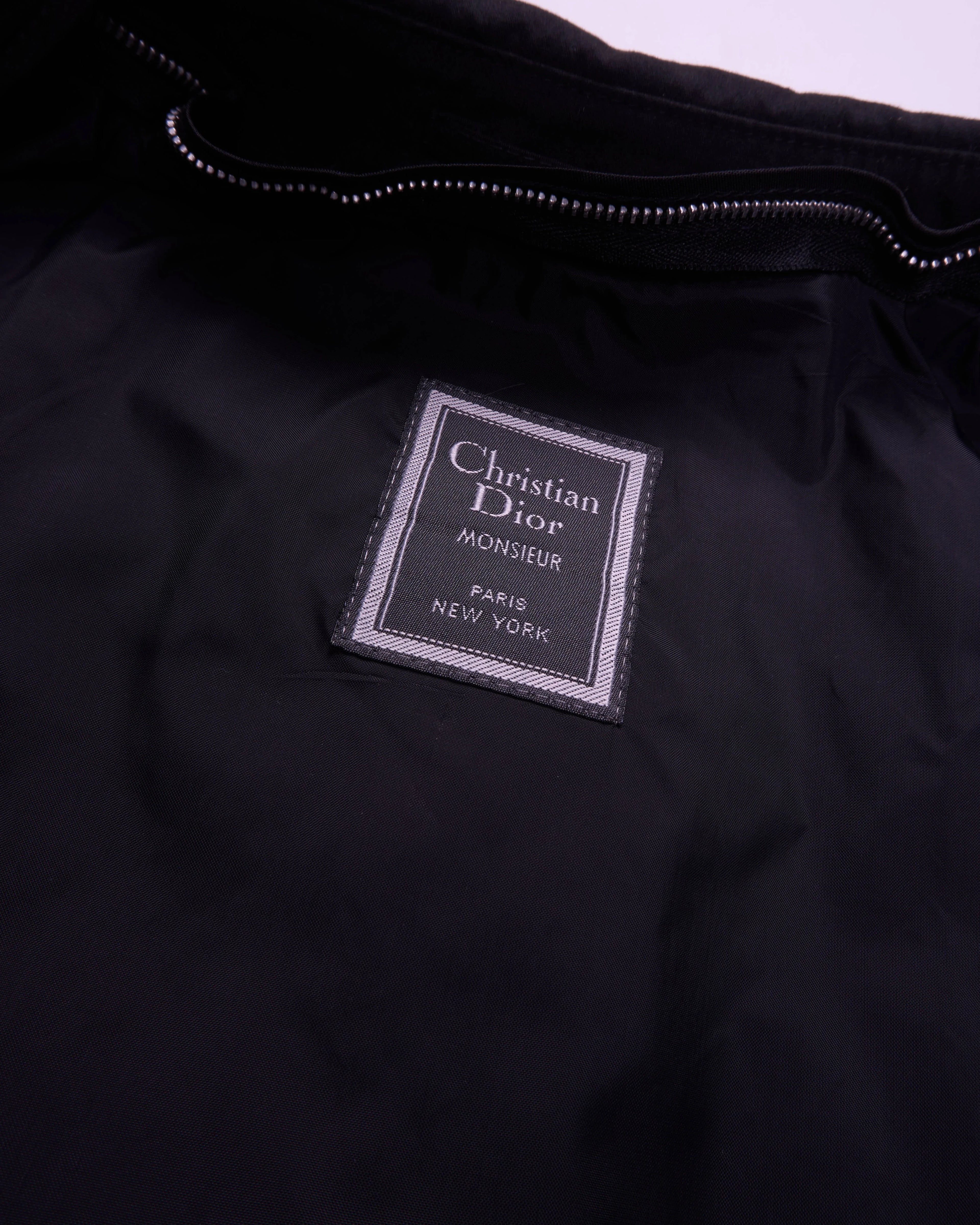 Christian Dior Black Overcoat - XL