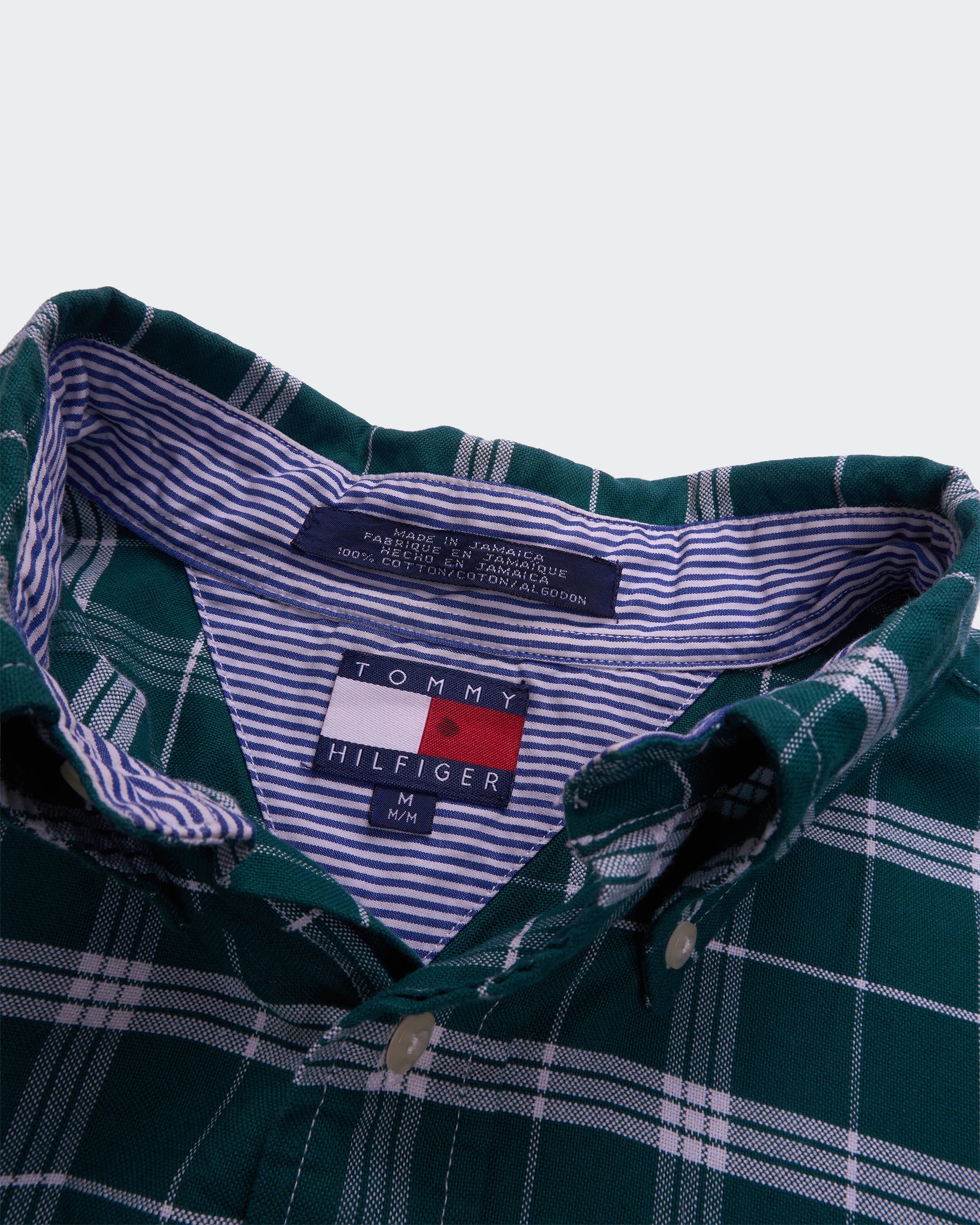 Tommy Hilfiger Green Button-down Shirt - L