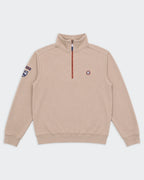 Napapijri Beige Quarter-zip Sweater - L