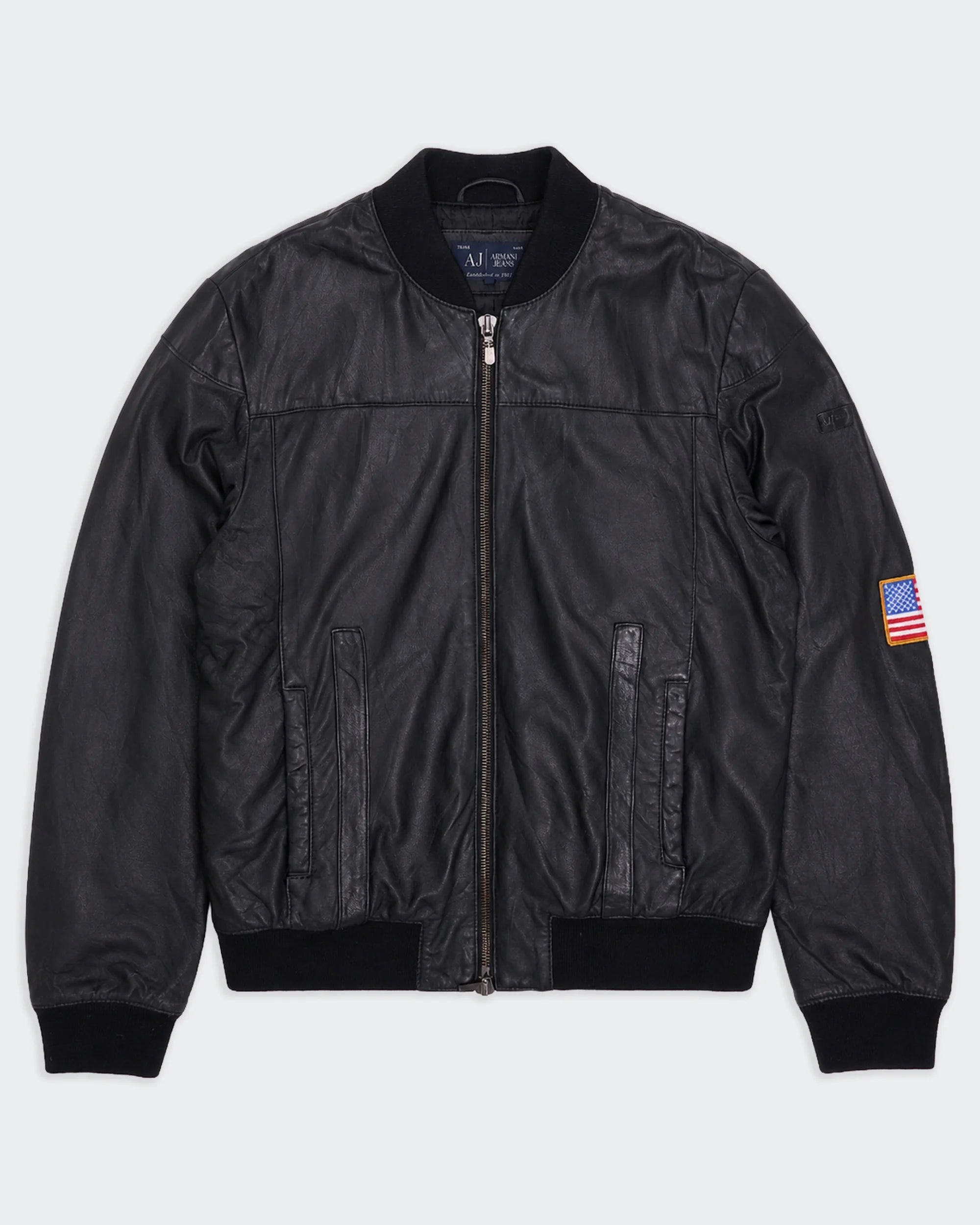 Armani Black Bomber Jacket - M