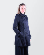Burberry Black Trenchcoat - S