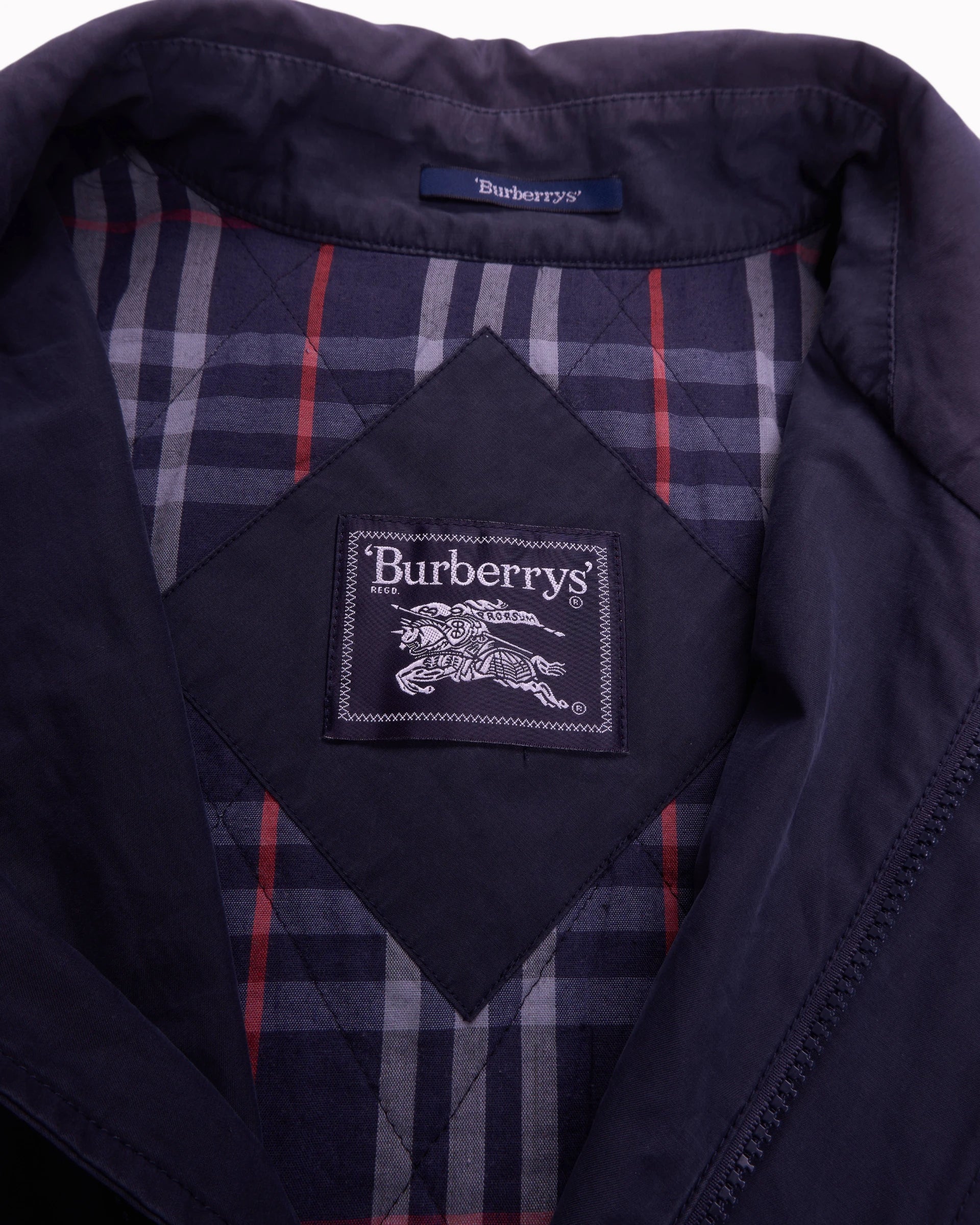 Burberry Navy Car Coat - L