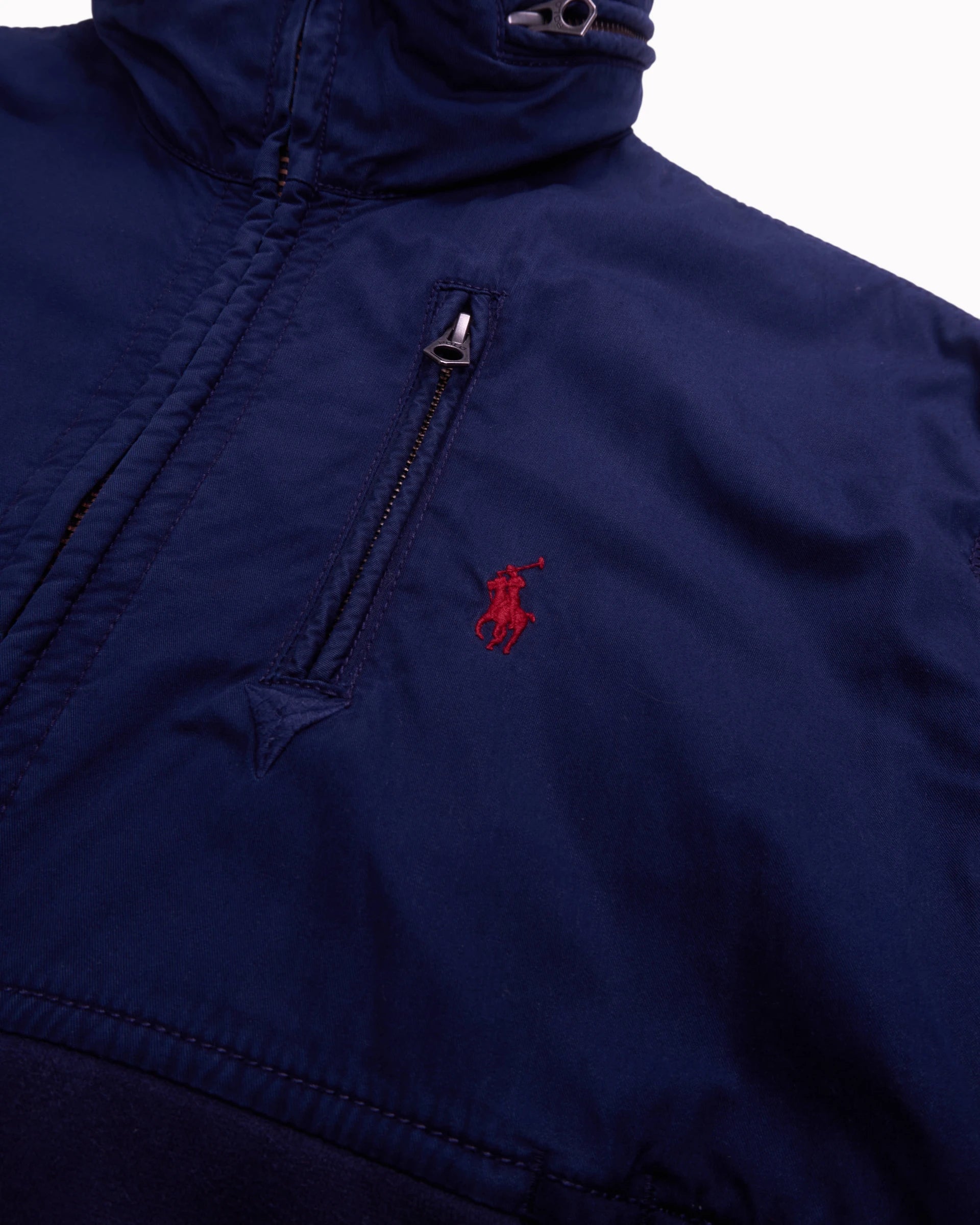Ralph Lauren Navy Full-Zip Jumper - M