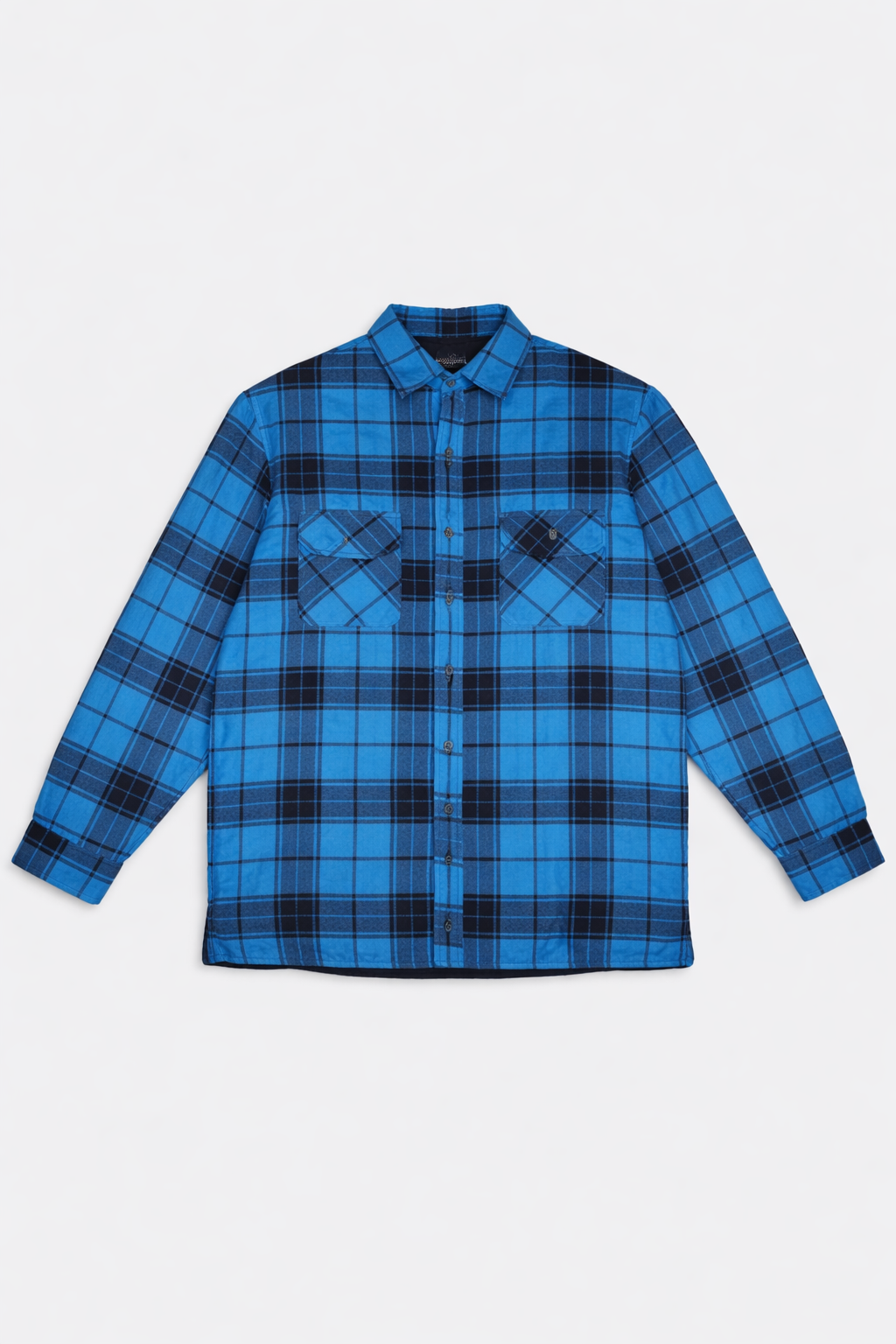 Dickies Blue Hooded Shirt Jacket S Cotton