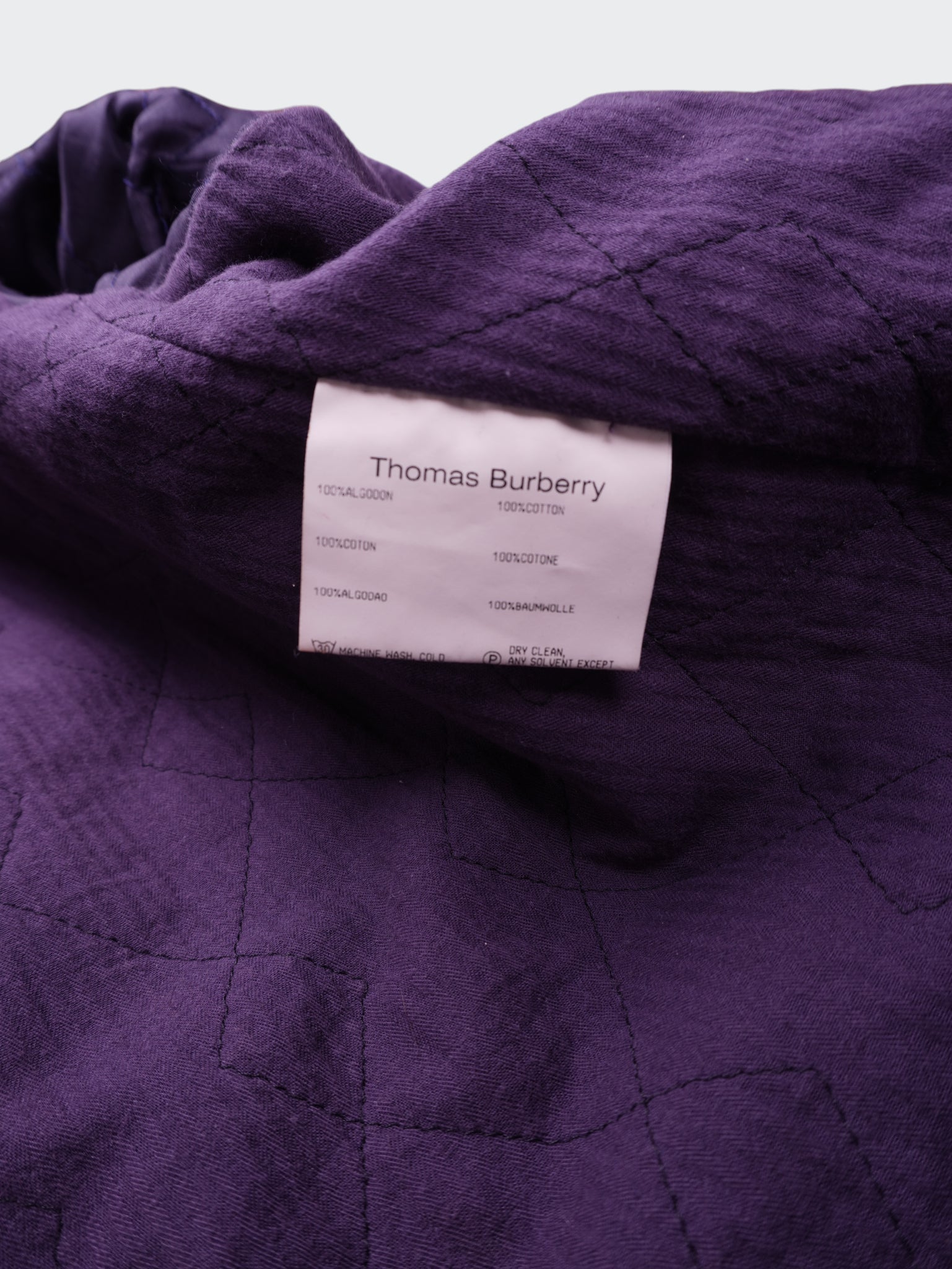 Burberry 2000's Navy Cotton Harrington Jacket - M