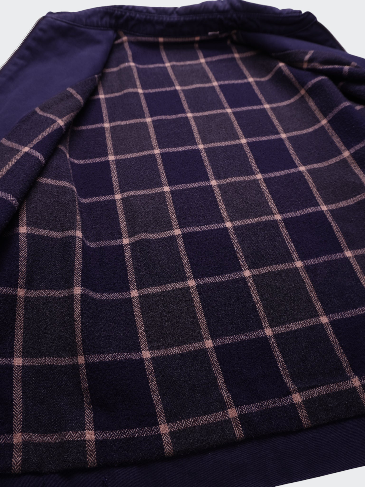 Burberry 2000's Navy Cotton Harrington Jacket - M