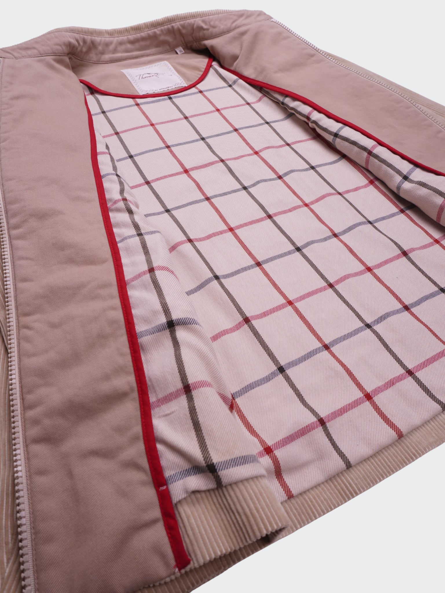 Burberry 2000's Beige Corduroy Harrington Jacket - XL