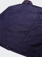 Burberry 2000's Blue Cropped Cotton Jacket - L