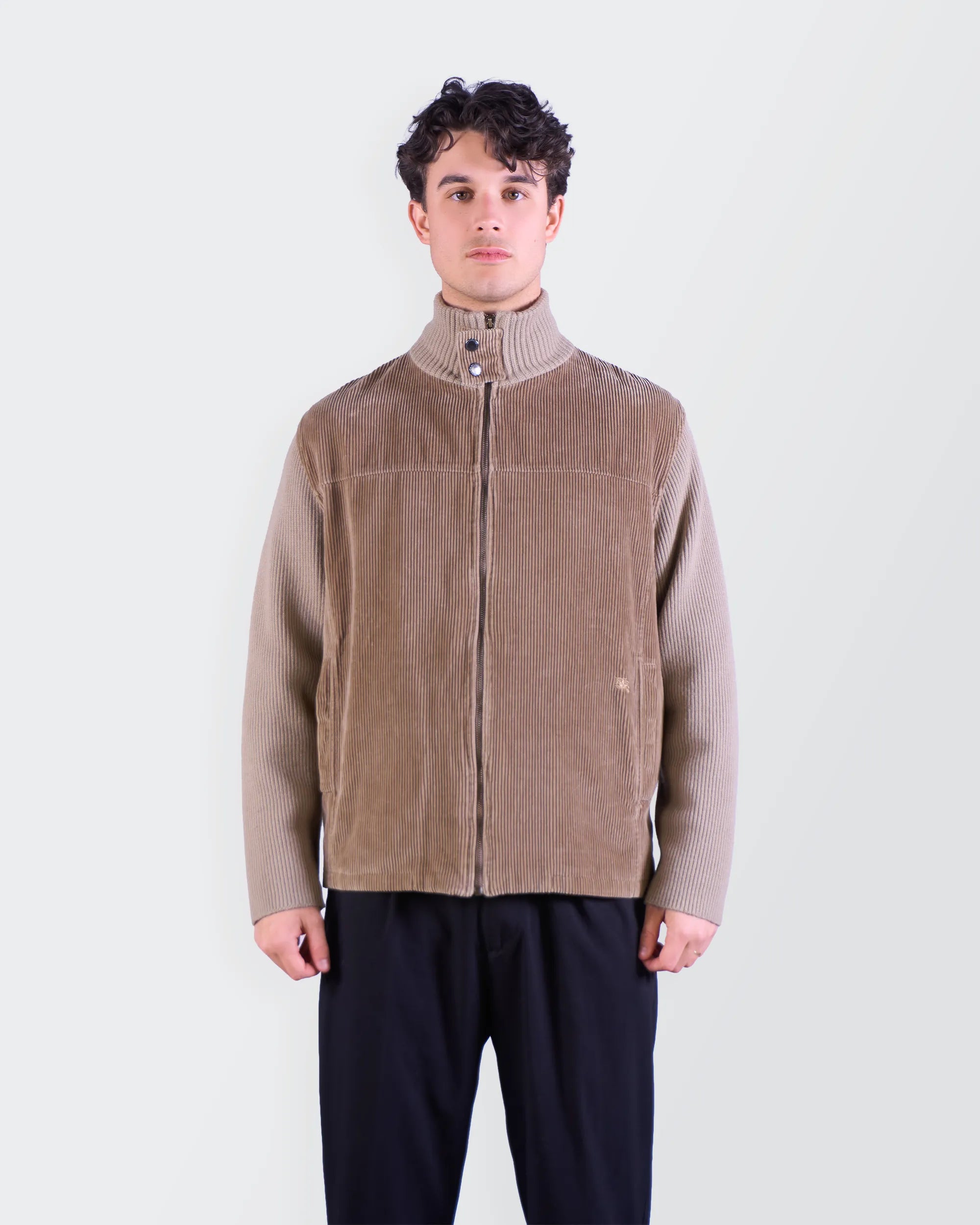 Burberry Beige Zip Cardigan - M