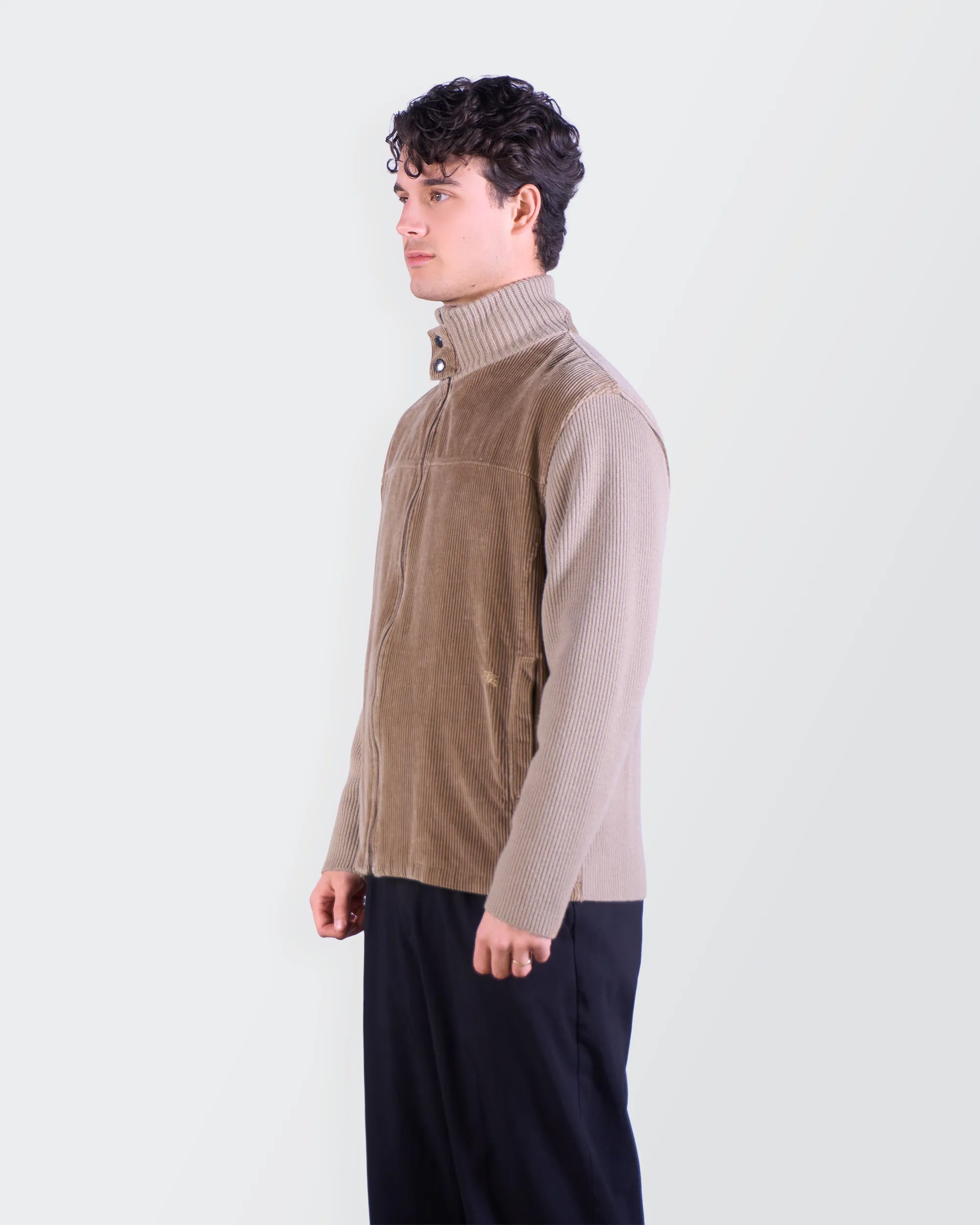 Burberry Beige Zip Cardigan - M