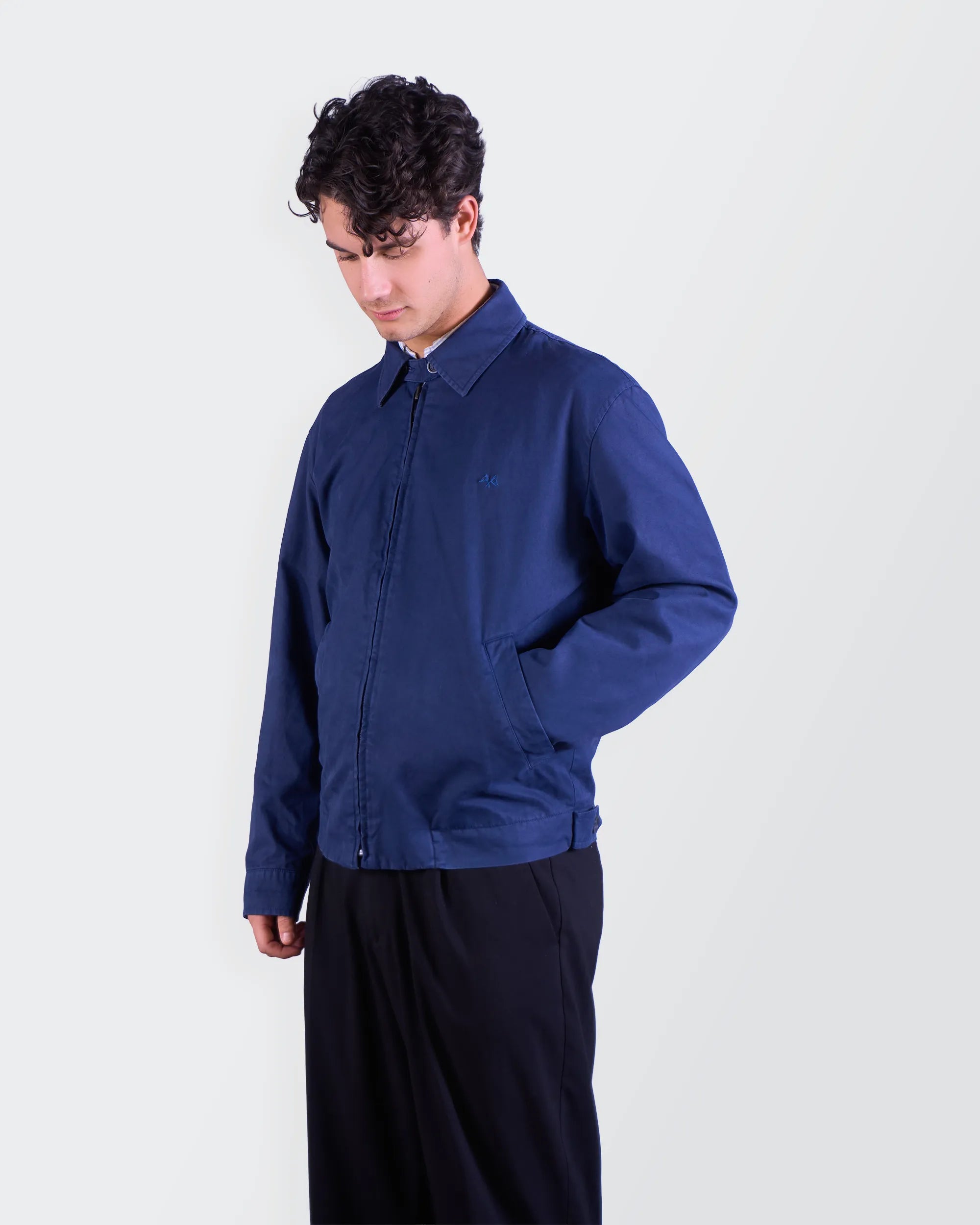 Burberry 2000's Blue Harrington Jacket M Cotton