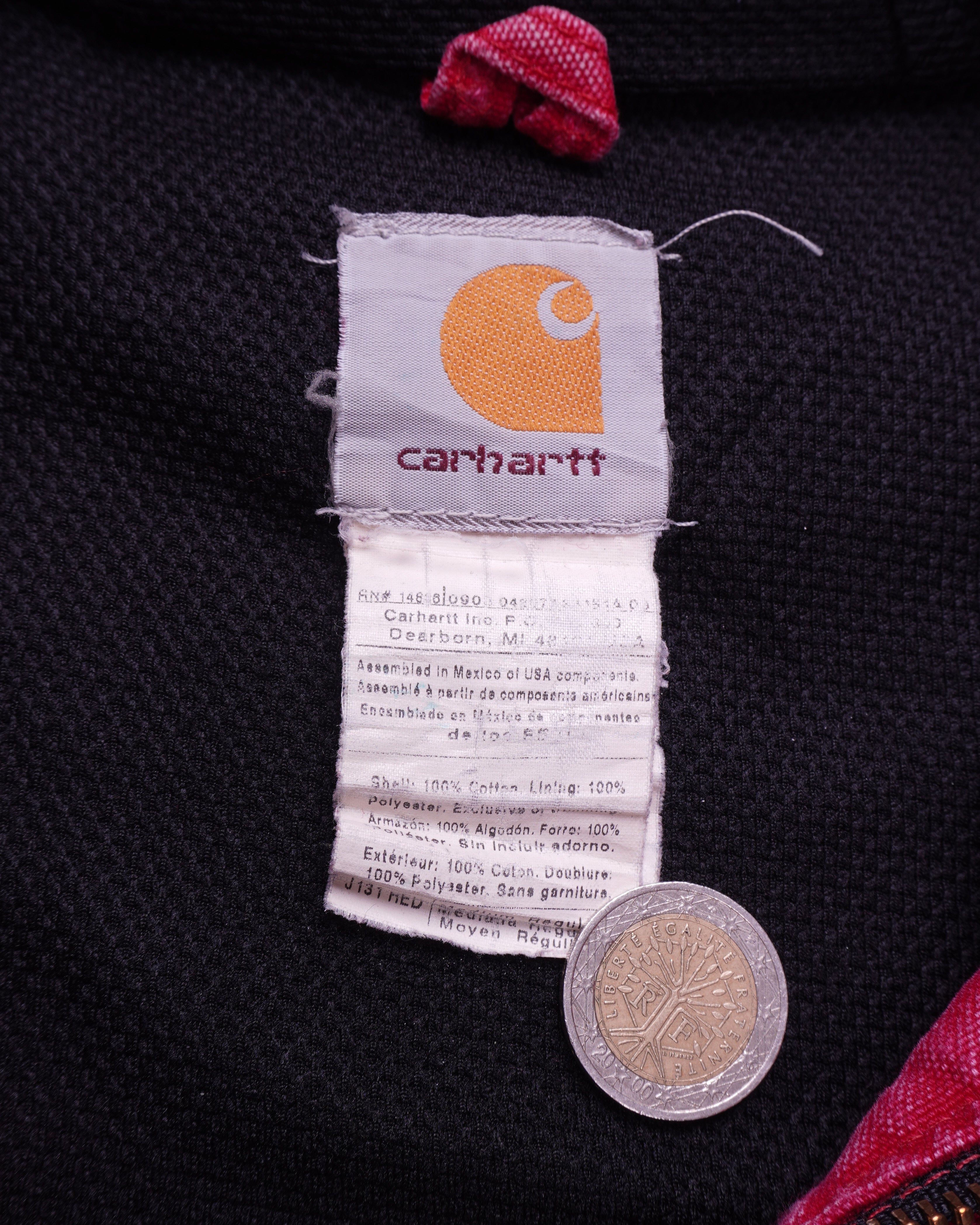 Carhartt 2000's Red Canvas Active Jacket - M