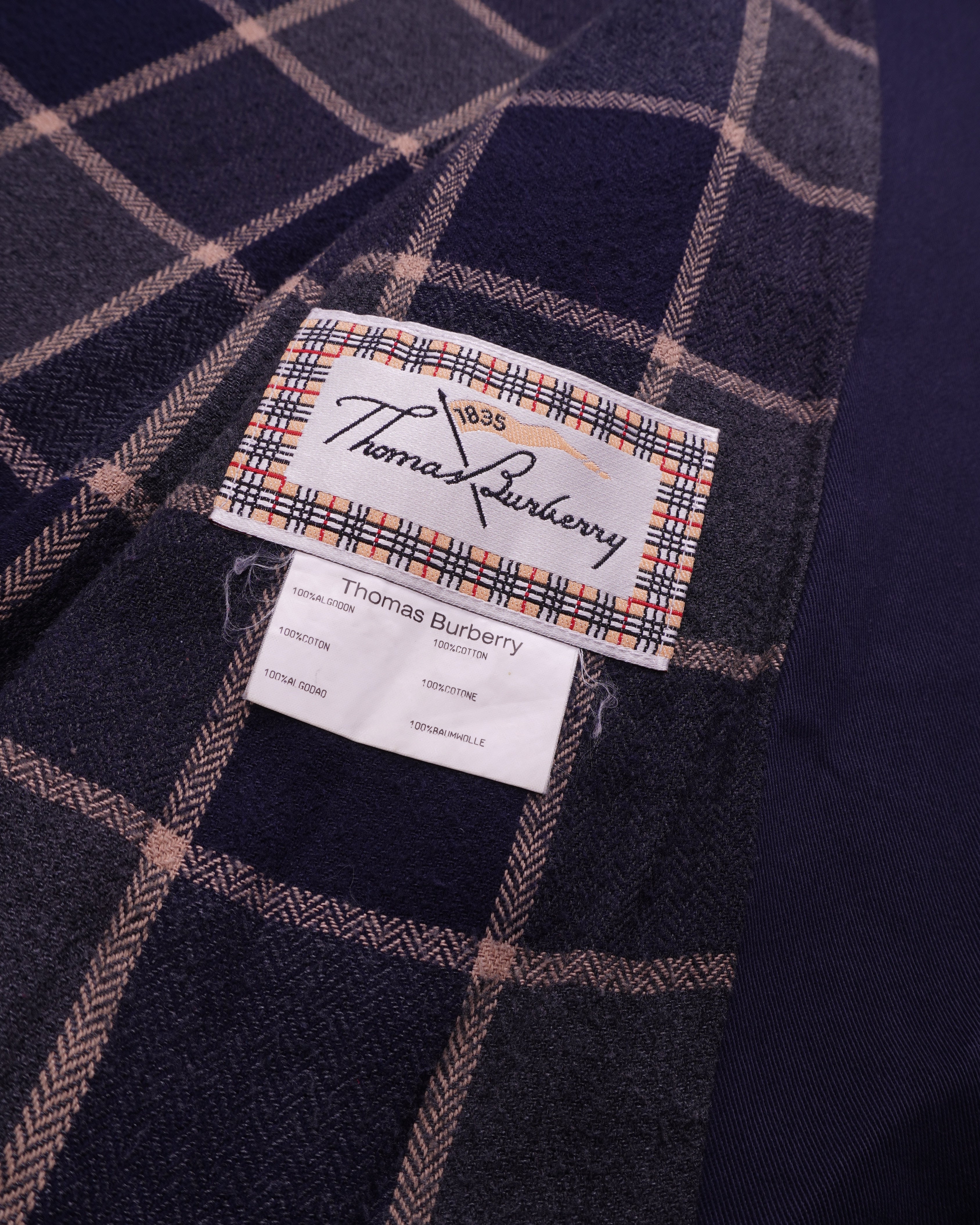 Burberry 2000's Navy Harrington Jacket - S