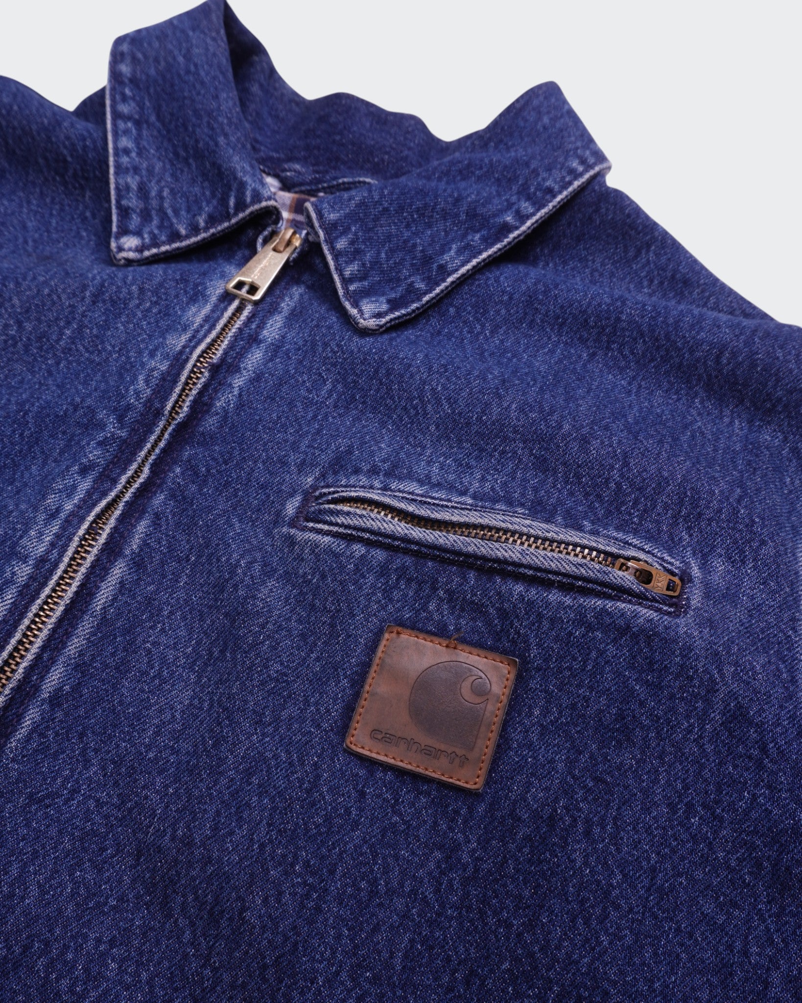 Carhartt Detroit-jack van blauw denim - M