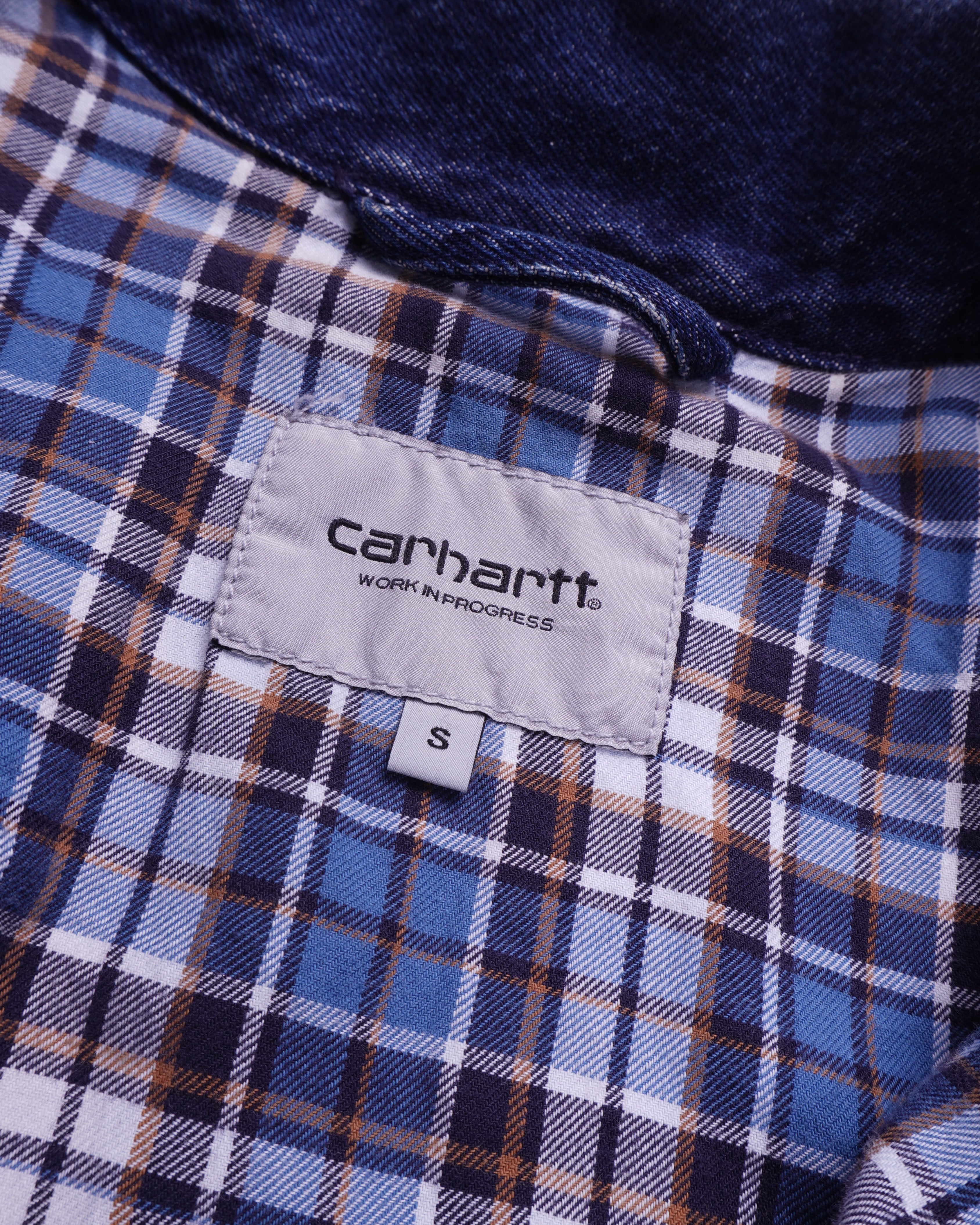 Carhartt Detroit-jack van blauw denim - M