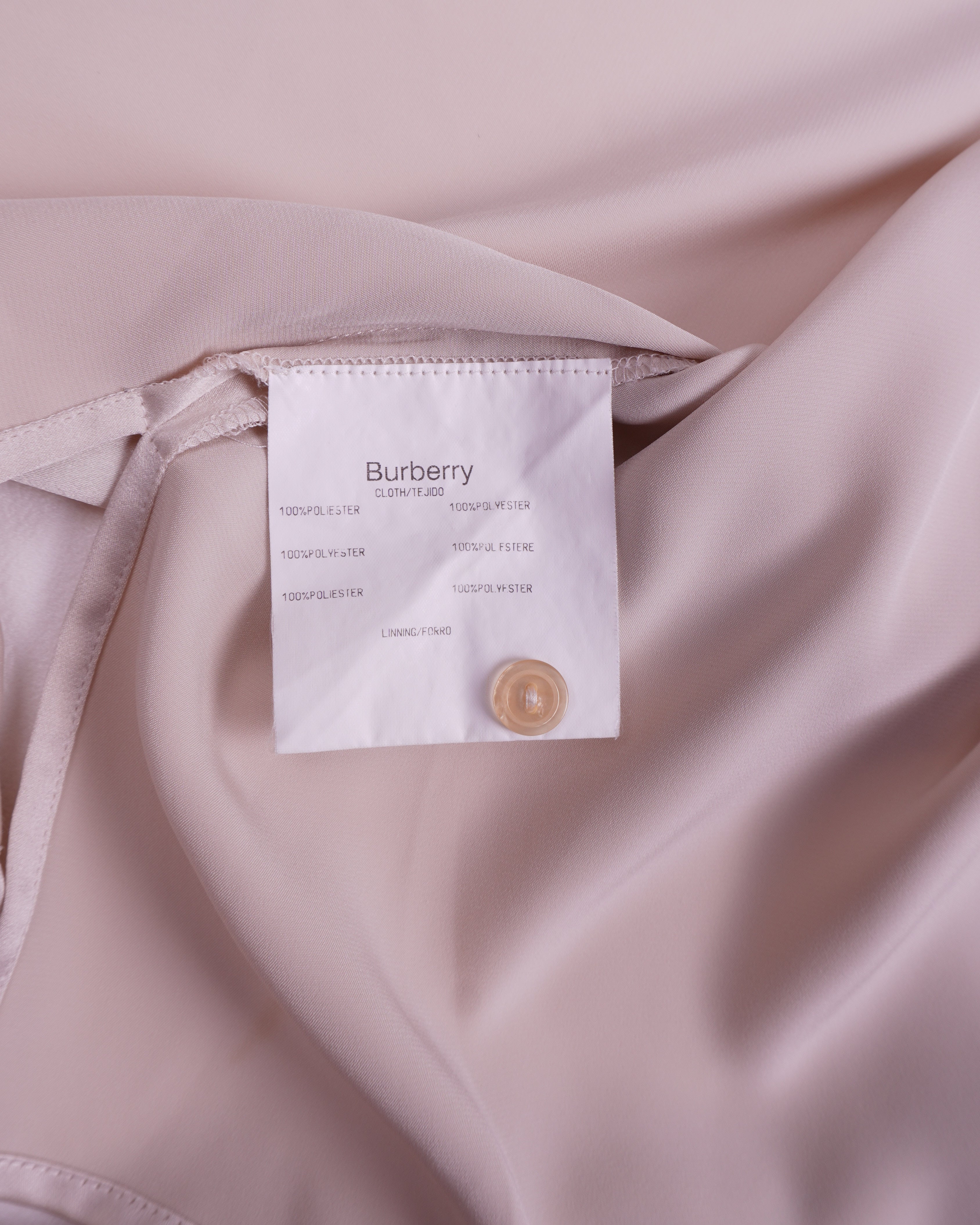 Burberry Silk Button-Up Shirt - L