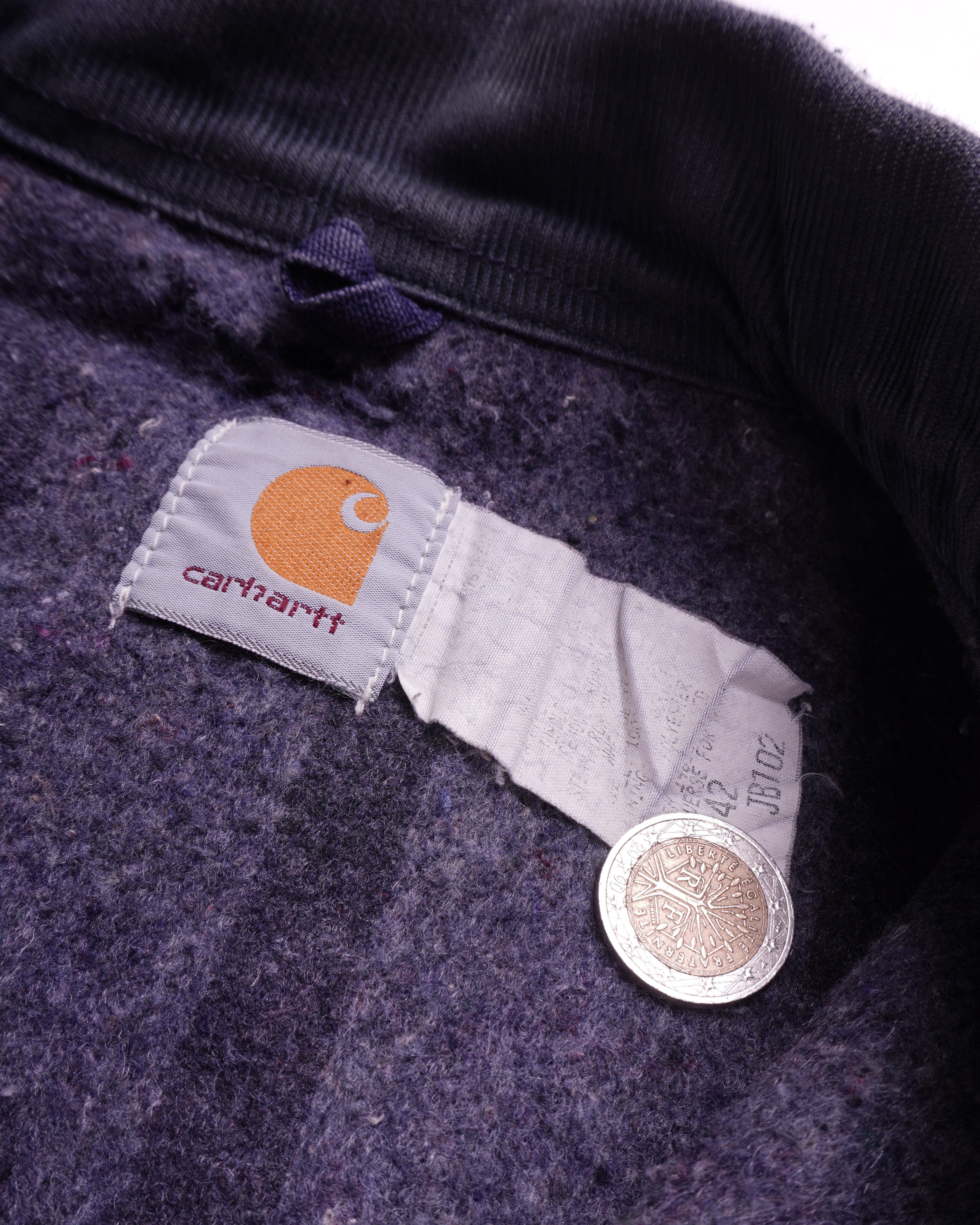Carhartt 1990's Blue Canvas Detroit Jacket - S