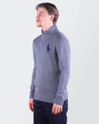 Ralph Lauren grijze trui met volledige ritssluiting maat L