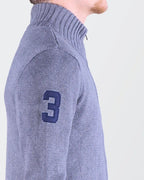 Ralph Lauren grijze trui met volledige ritssluiting maat L