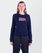 Ralph Lauren Navy Flag Sweater S