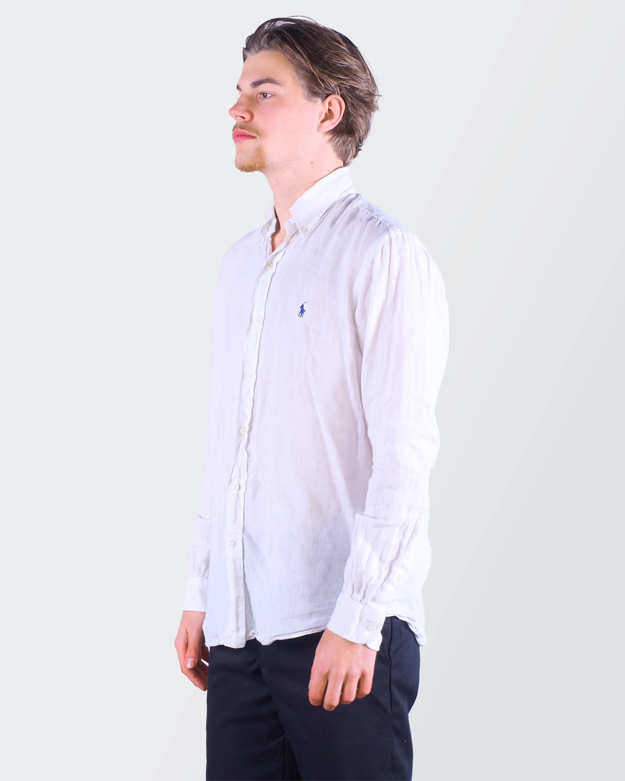 Ralph Lauren White Linnen Shirt M