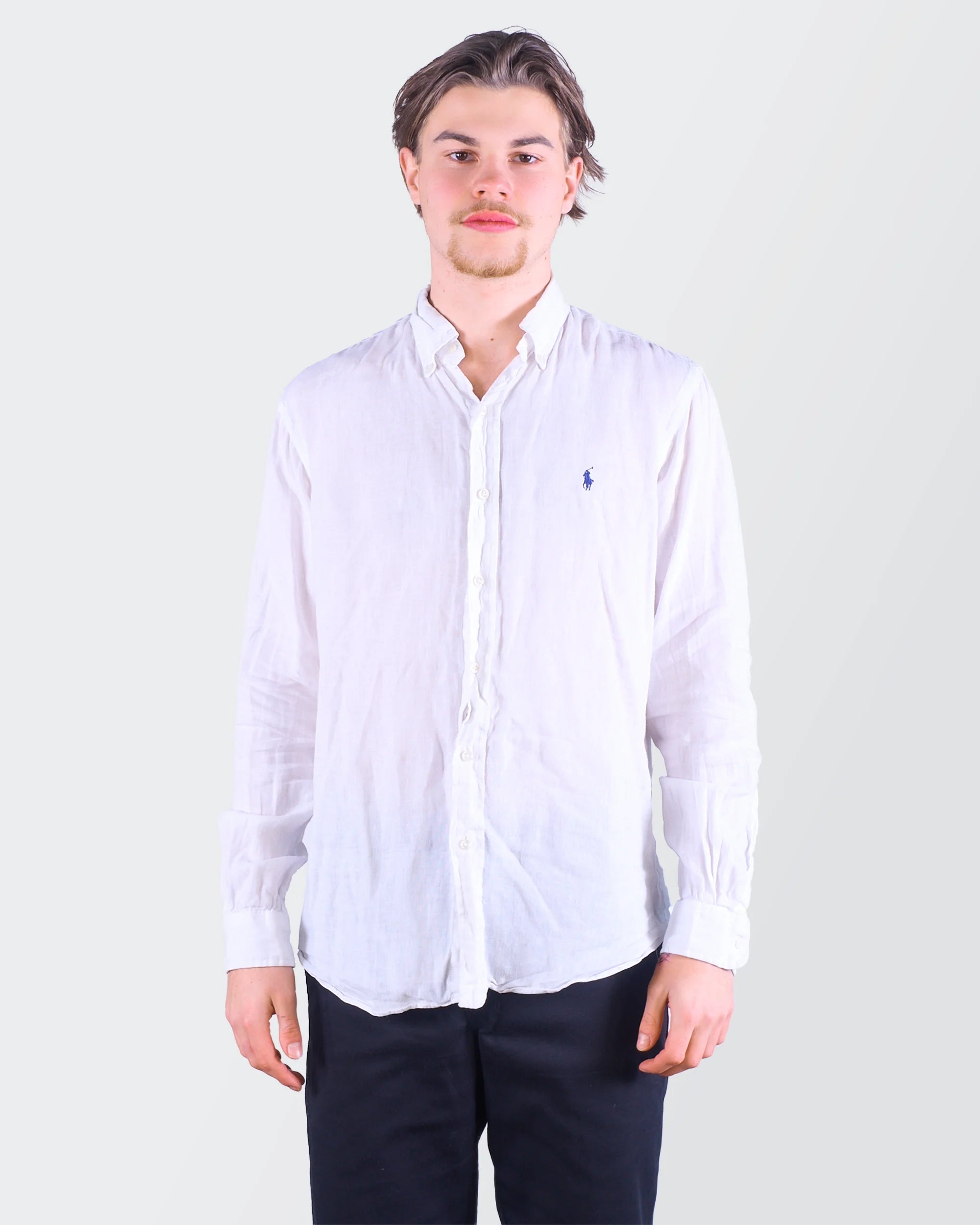 Ralph Lauren White Linnen Shirt M