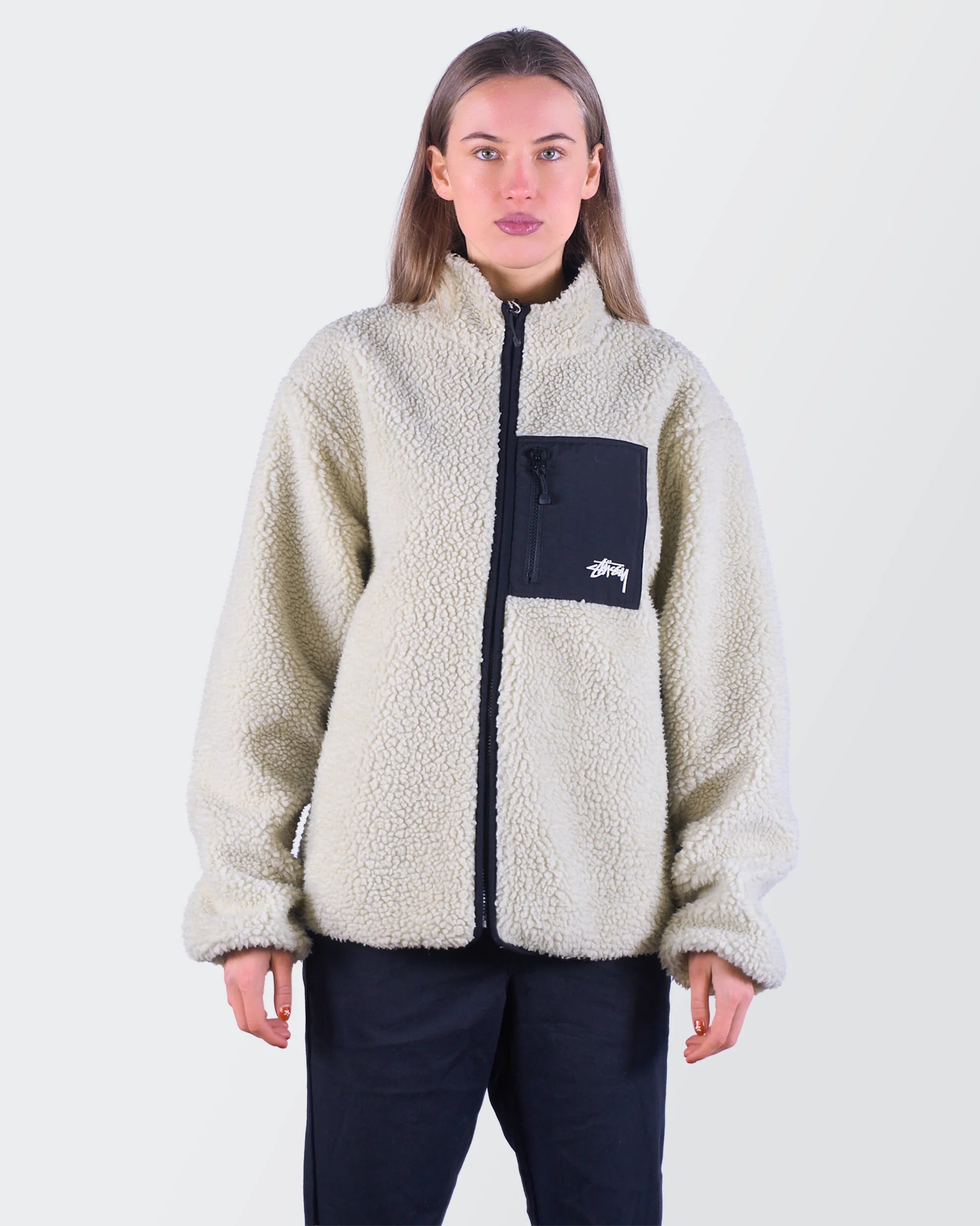 Stüssy Beige Reversible Jacket M